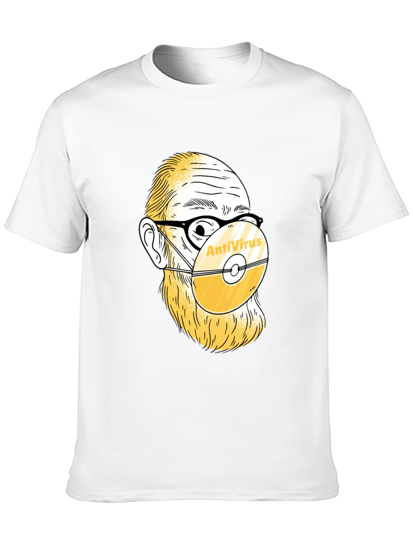 AntiVirus CD Mask Tee - Protect Yourself in Style