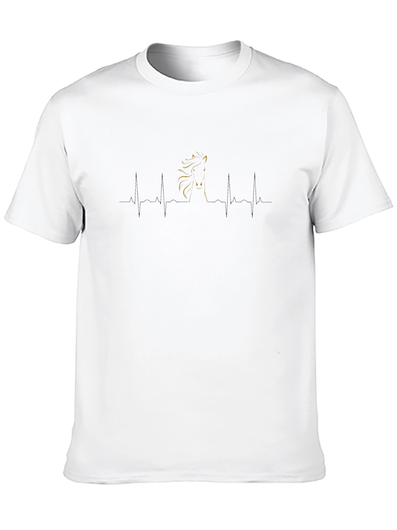 Horse Lovers Heartbeat Tee - Stylish & Unique