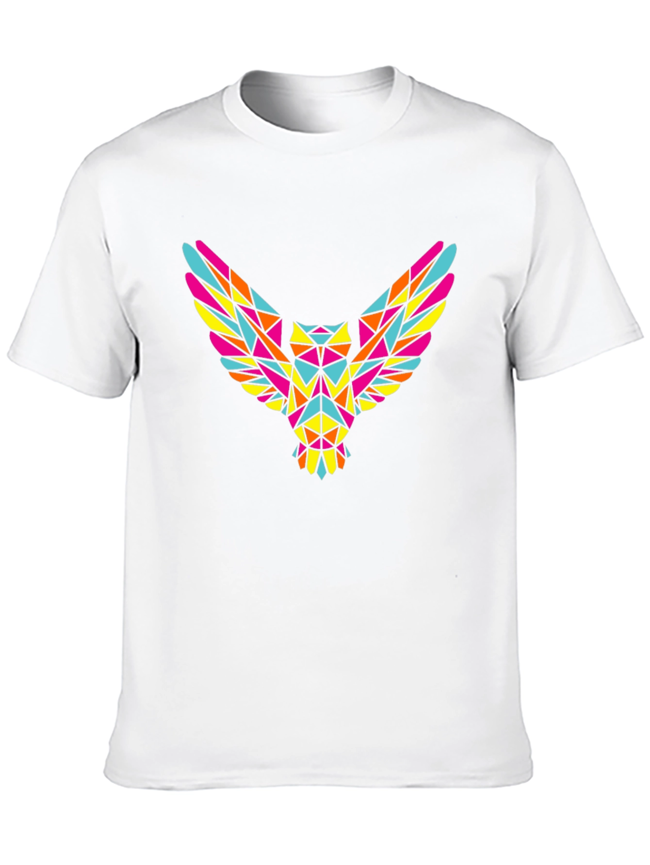 Geometric Owl Graphic Tee - Mens Black T-Shirt