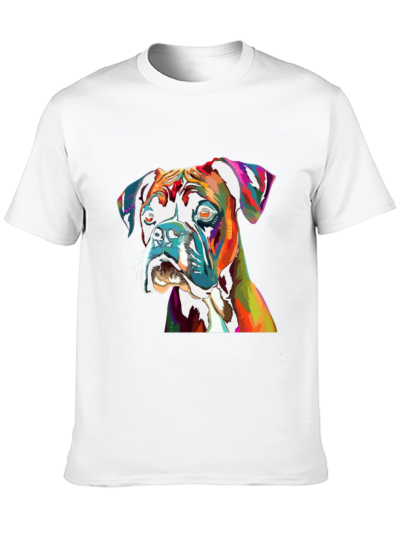 Vibrant Boxer Dog Graphic Tee - Unisex