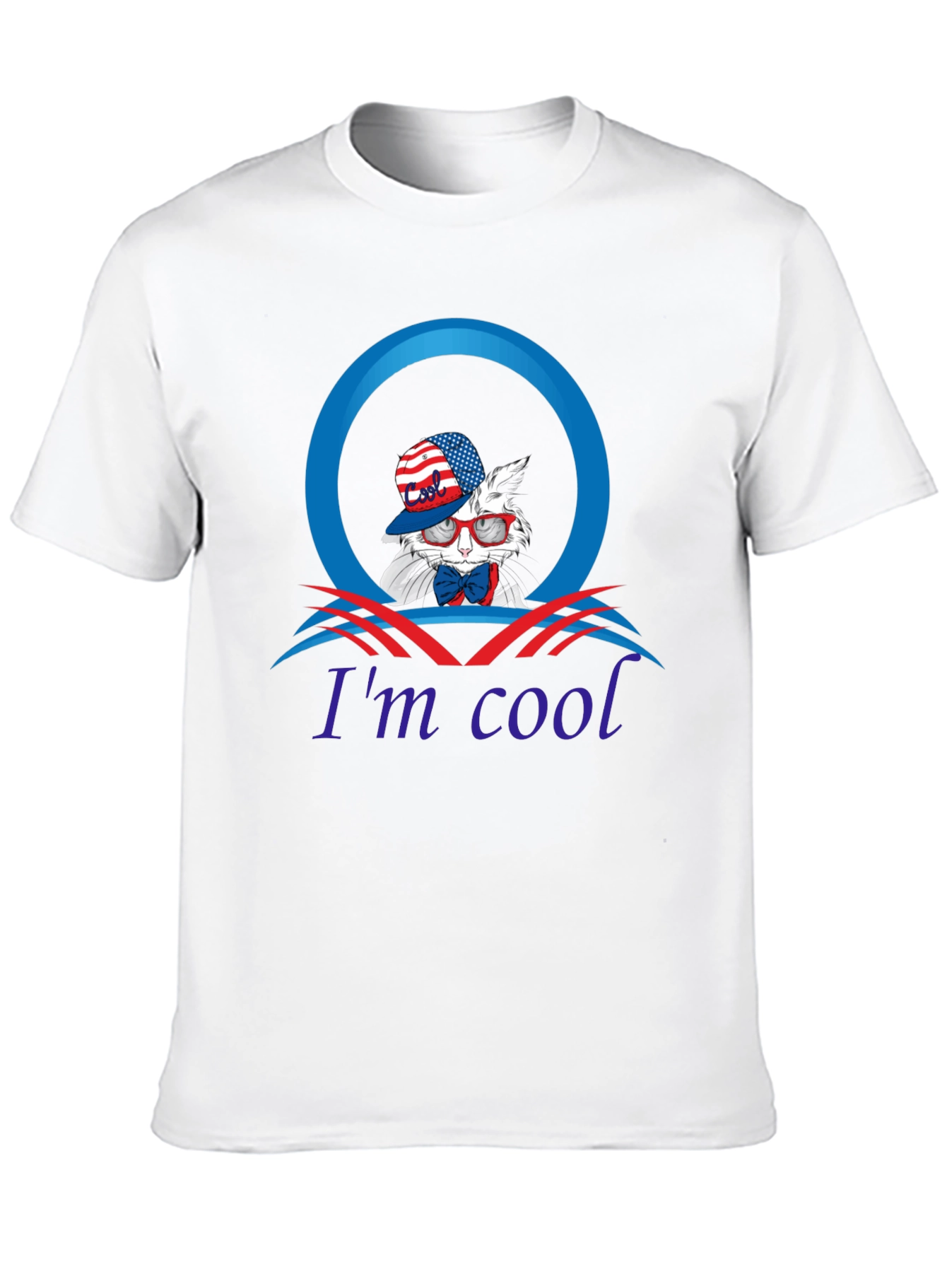 Im Cool Patriotic Rabbit Graphic Tee