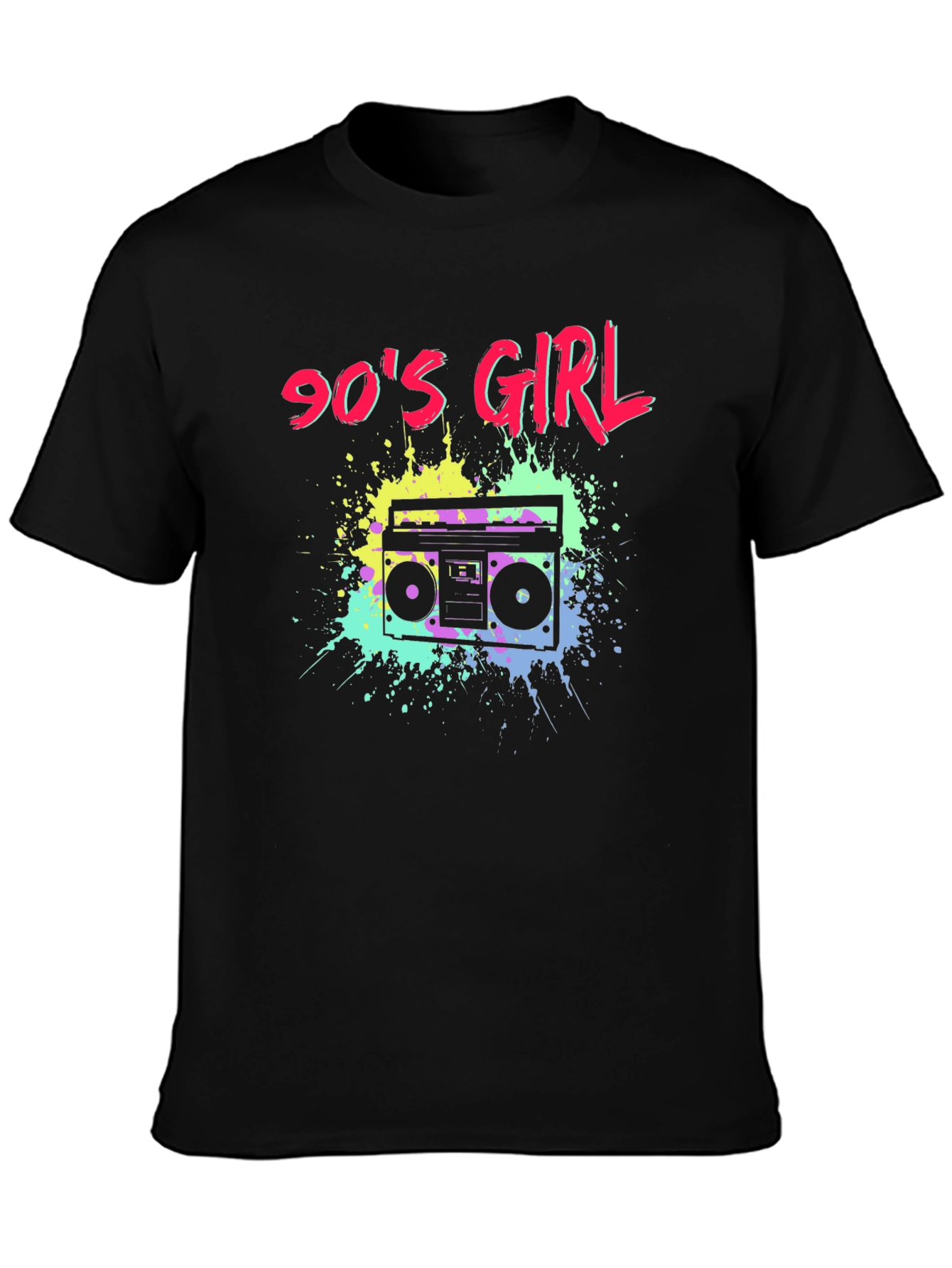 90s Girl Boombox Graphic T-Shirt