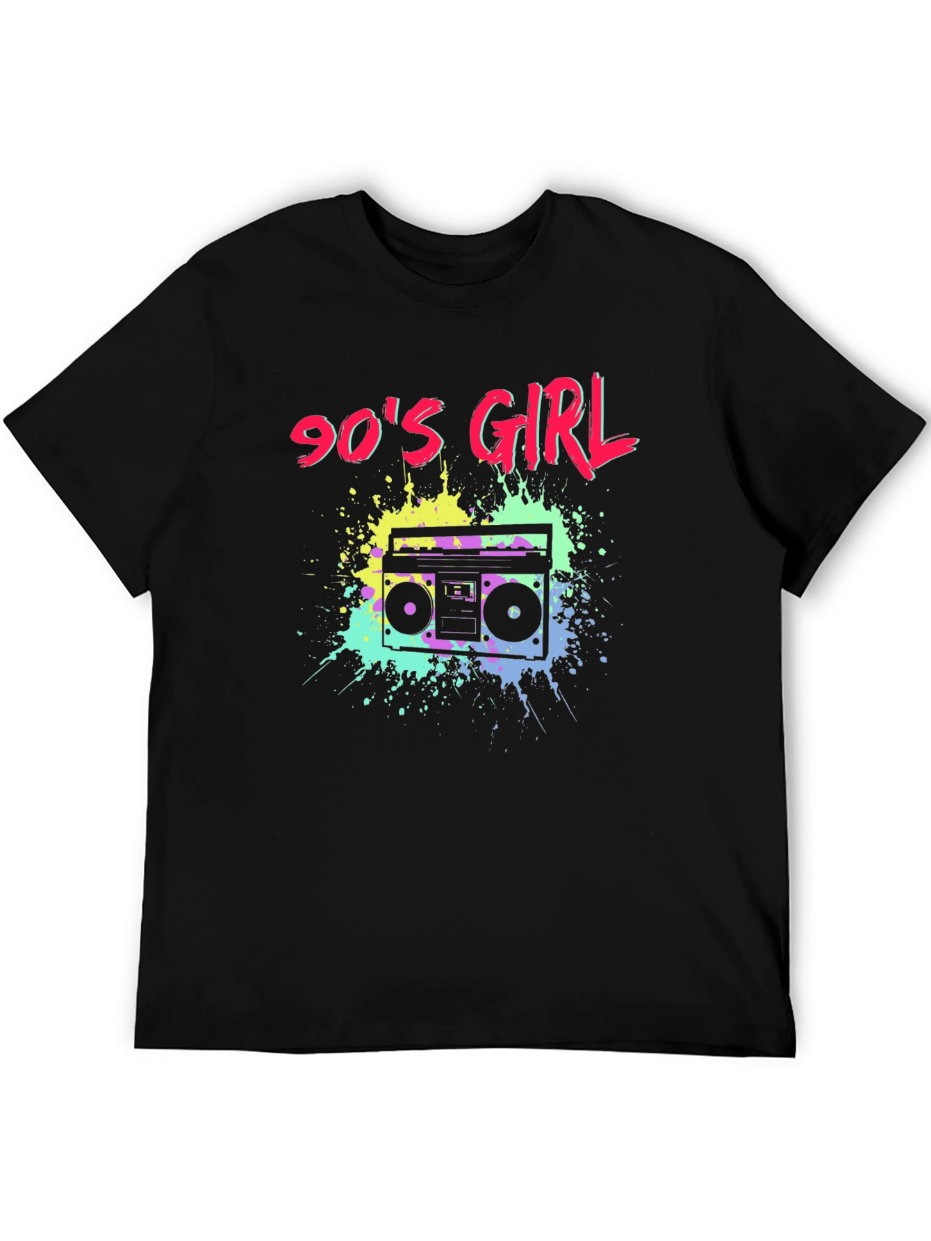 90s Girl Boombox Graphic T-Shirt