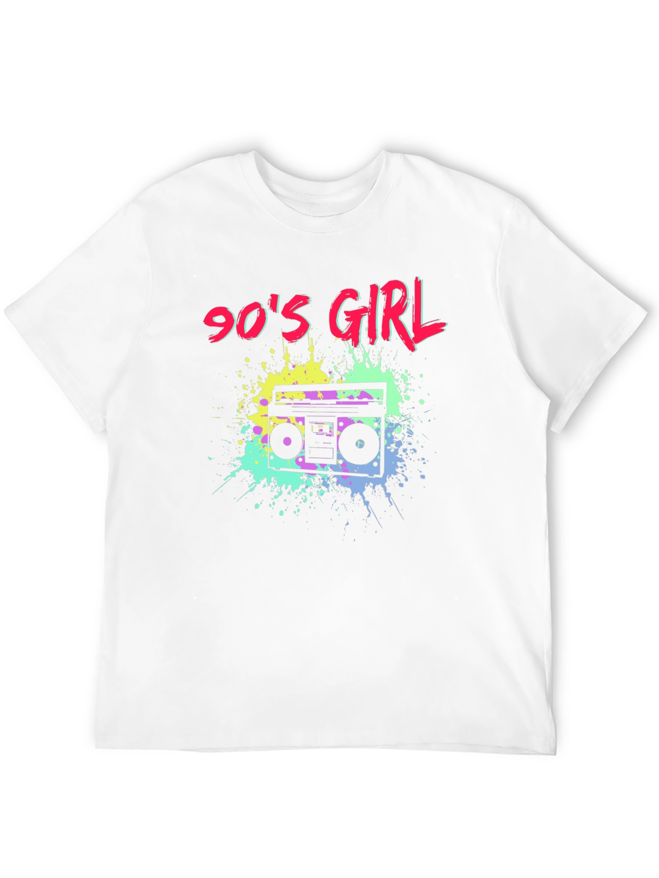 90s Girl Boombox Graphic T-Shirt