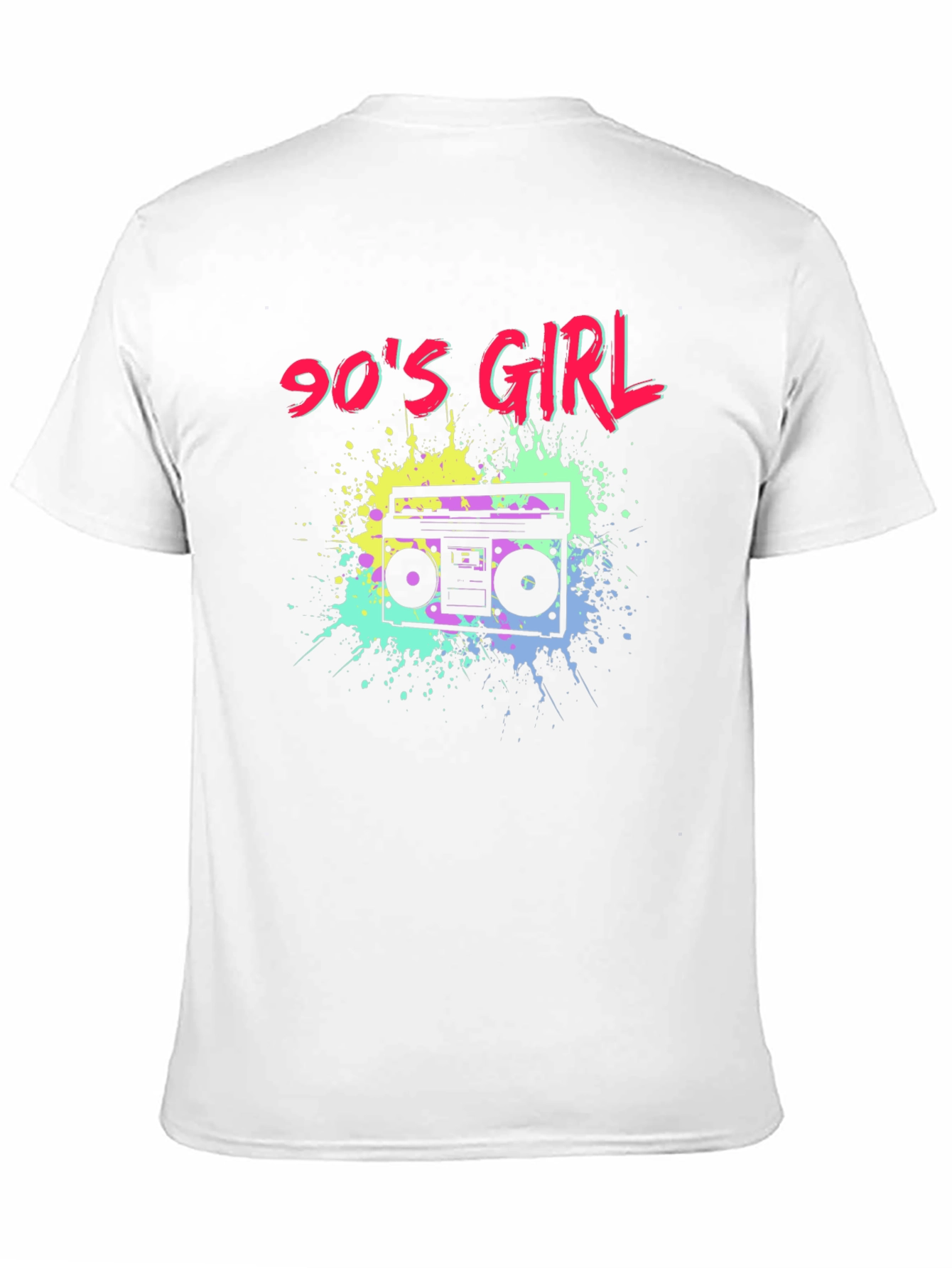 90s Girl Boombox Graphic T-Shirt