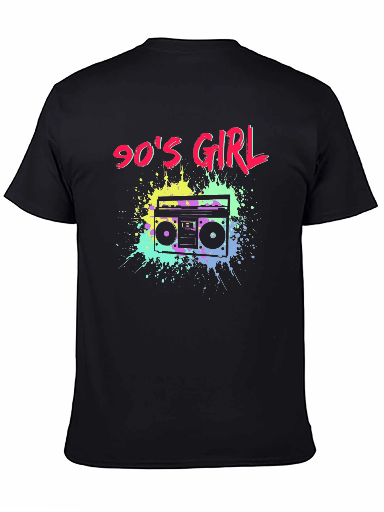 90s Girl Boombox Graphic T-Shirt