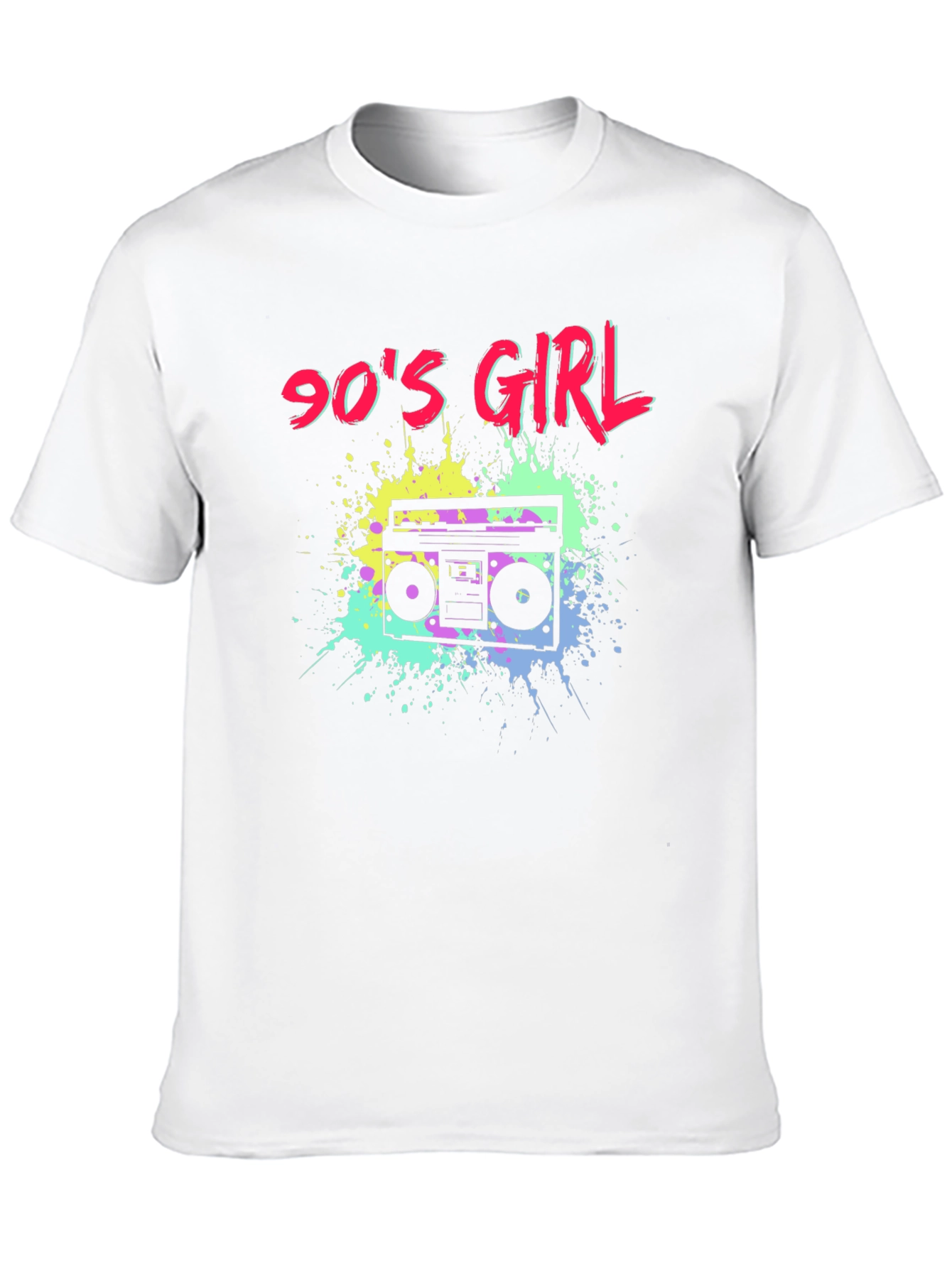 90s Girl Boombox Graphic T-Shirt