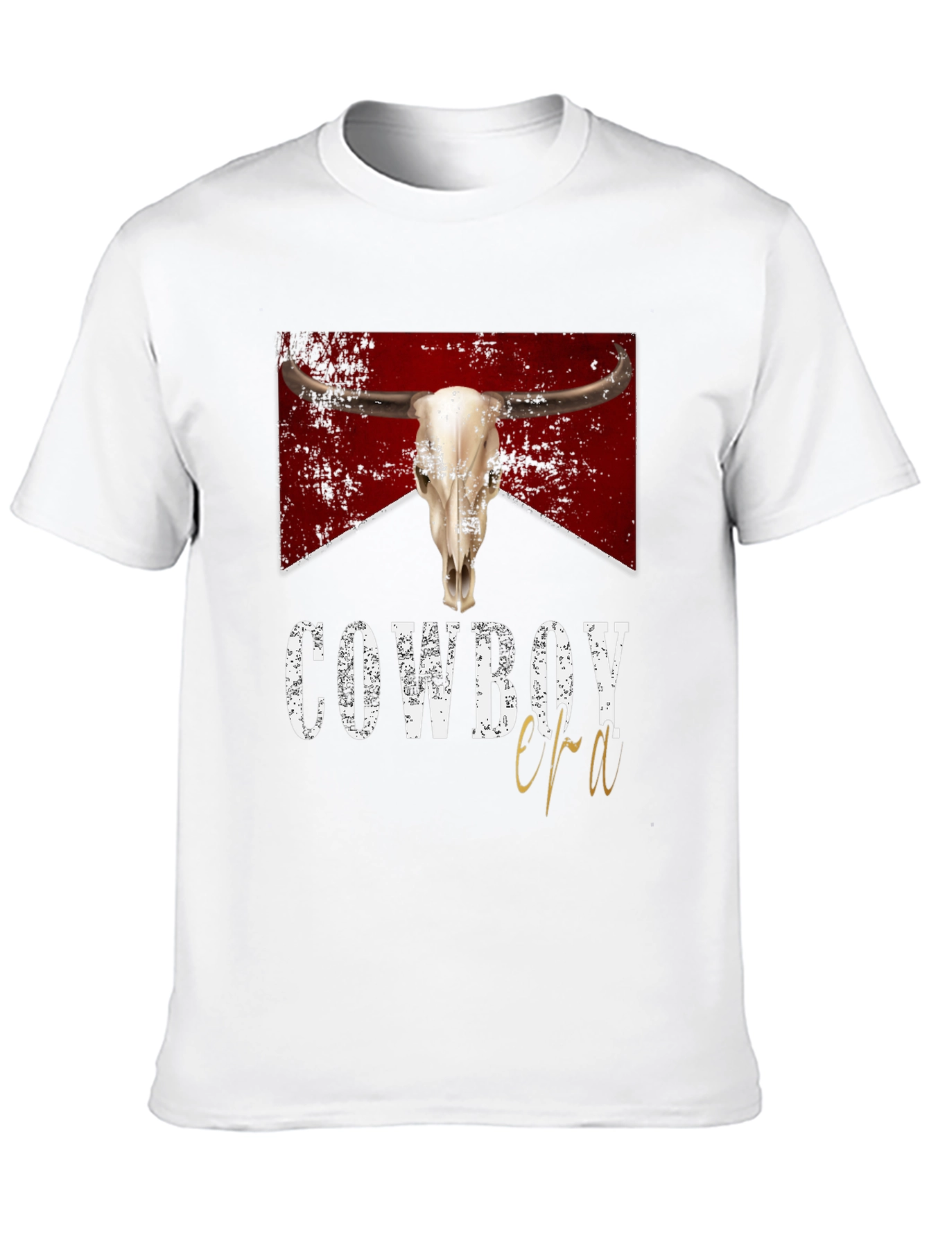 Cowboy Era Graphic Tee - Western Style Black T-Shirt