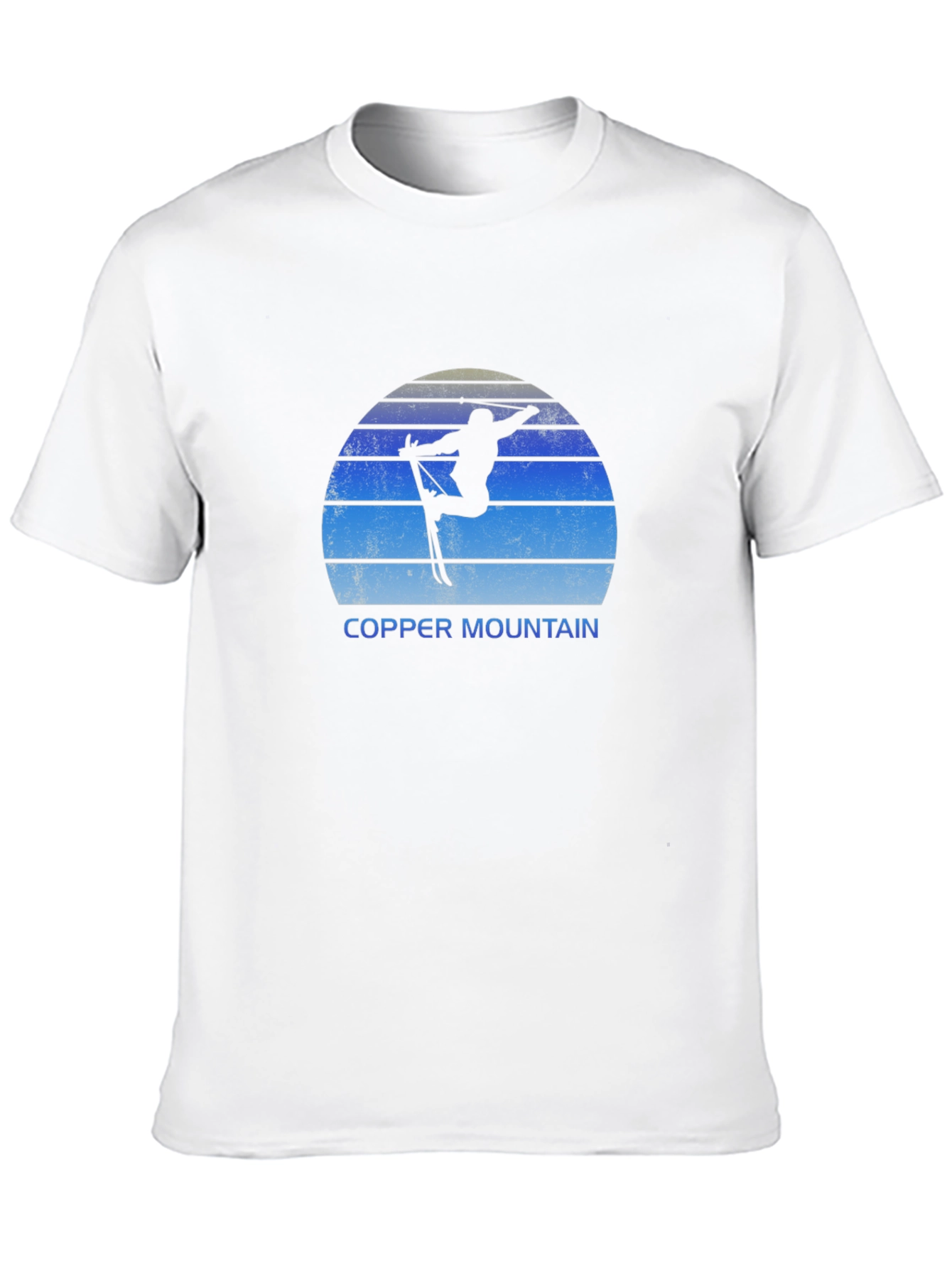 Copper Mountain Skiing T-Shirt - Retro Style Black Tee