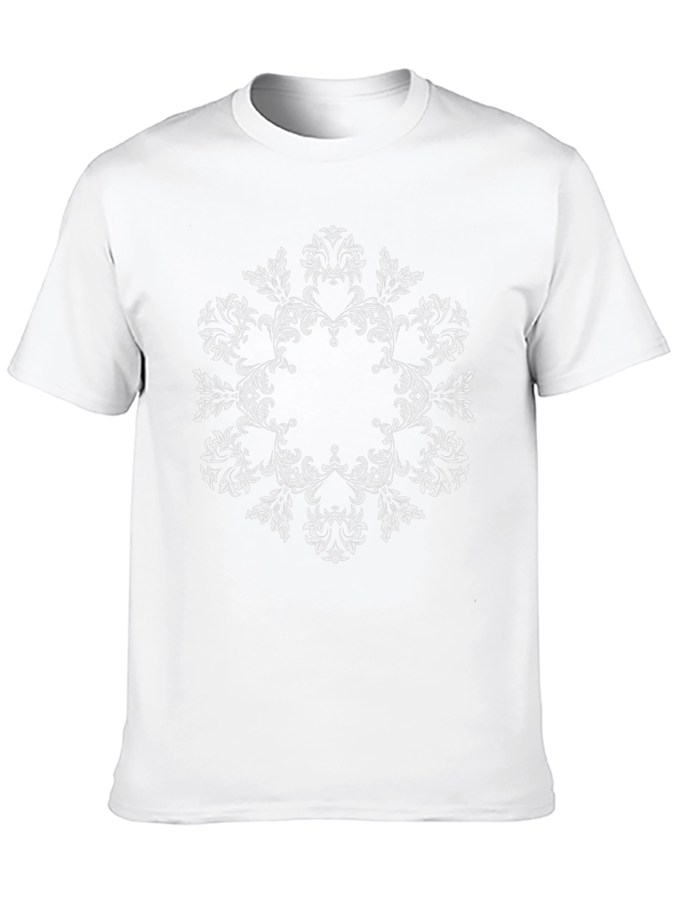 Floral Mandala Black T-Shirt