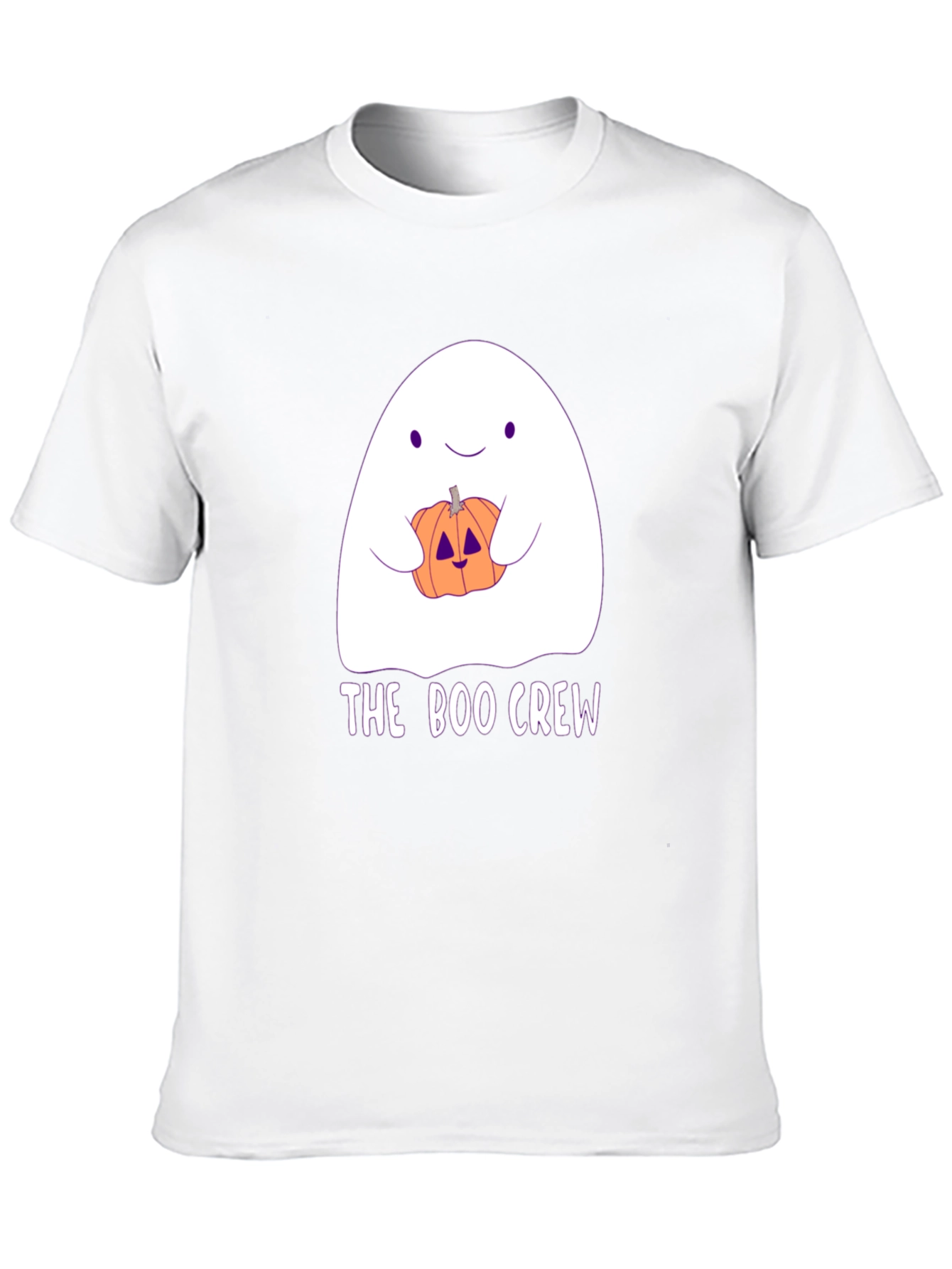 Boo Crew Halloween T-Shirt - Ghost & Pumpkin