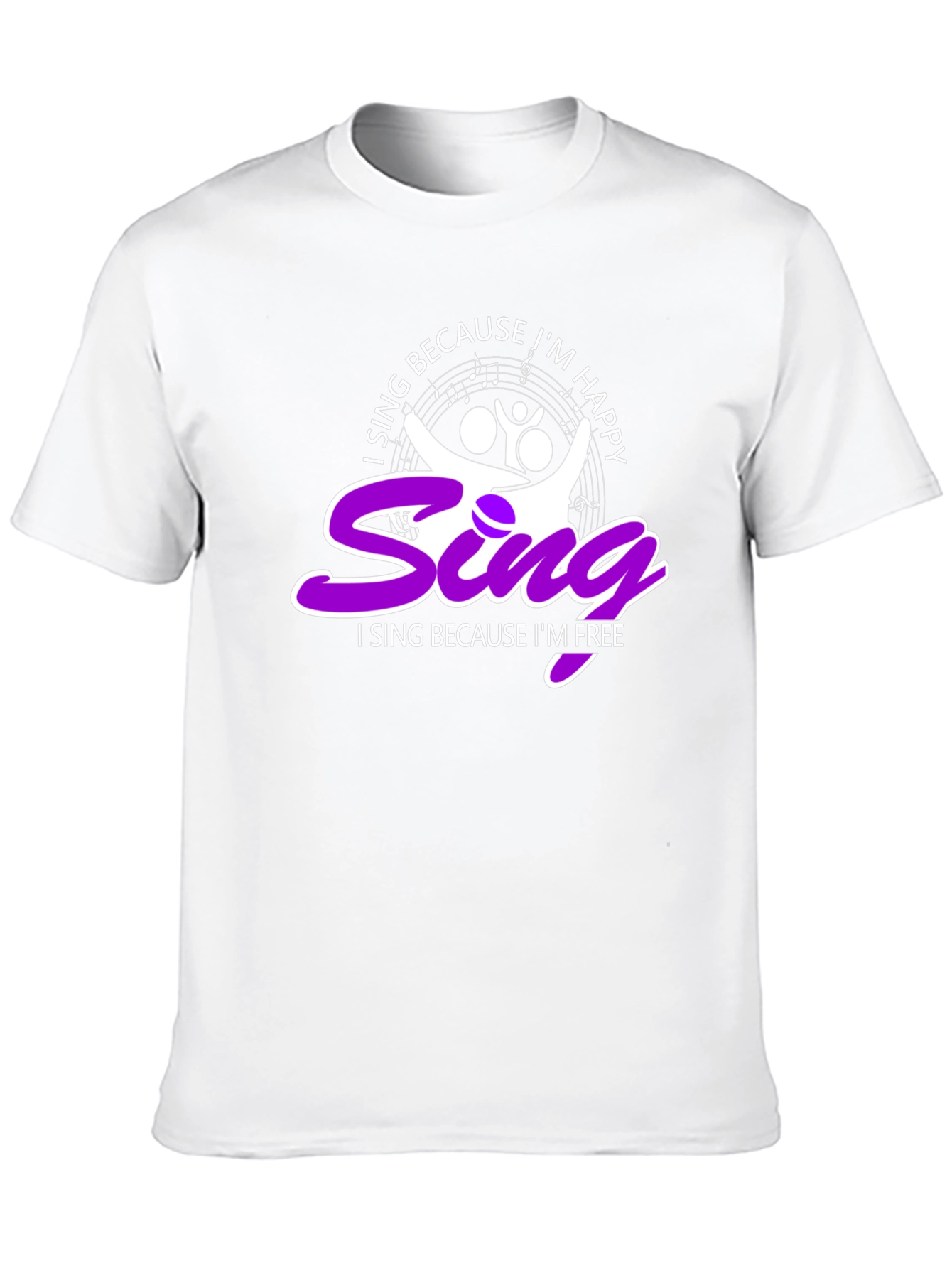 Singing T-Shirt - I Sing Because Im Happy/Free