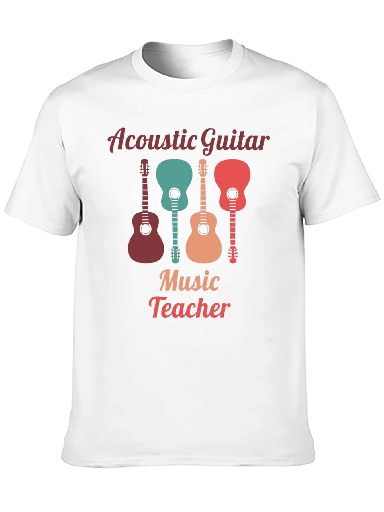 Acoustic Guitar Music Teacher Graphic Tee