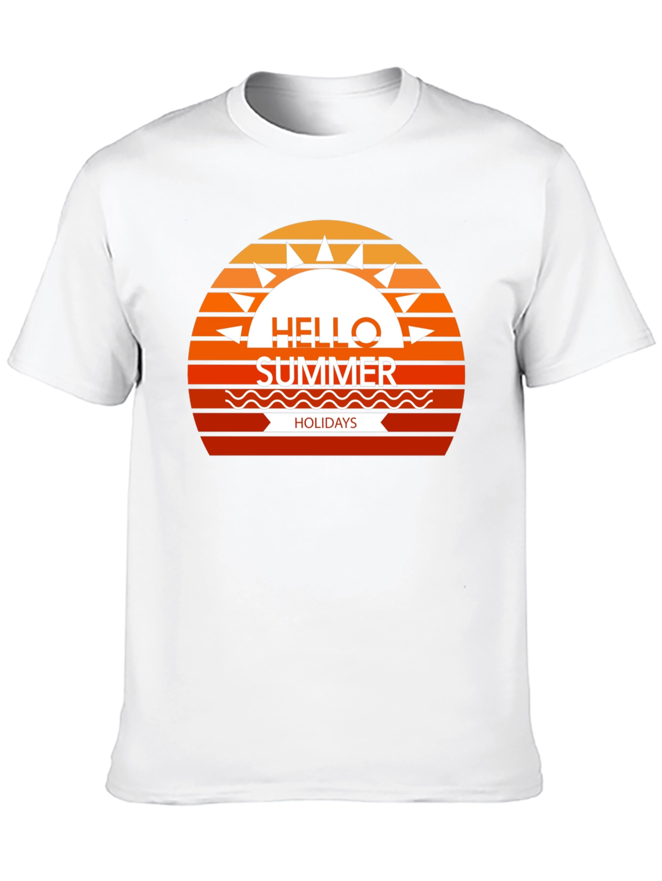 Summer Holidays Graphic Tee - Black