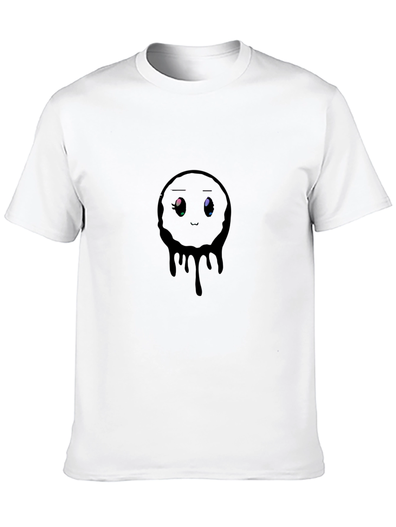 Melting Emotion Graphic Black T-Shirt