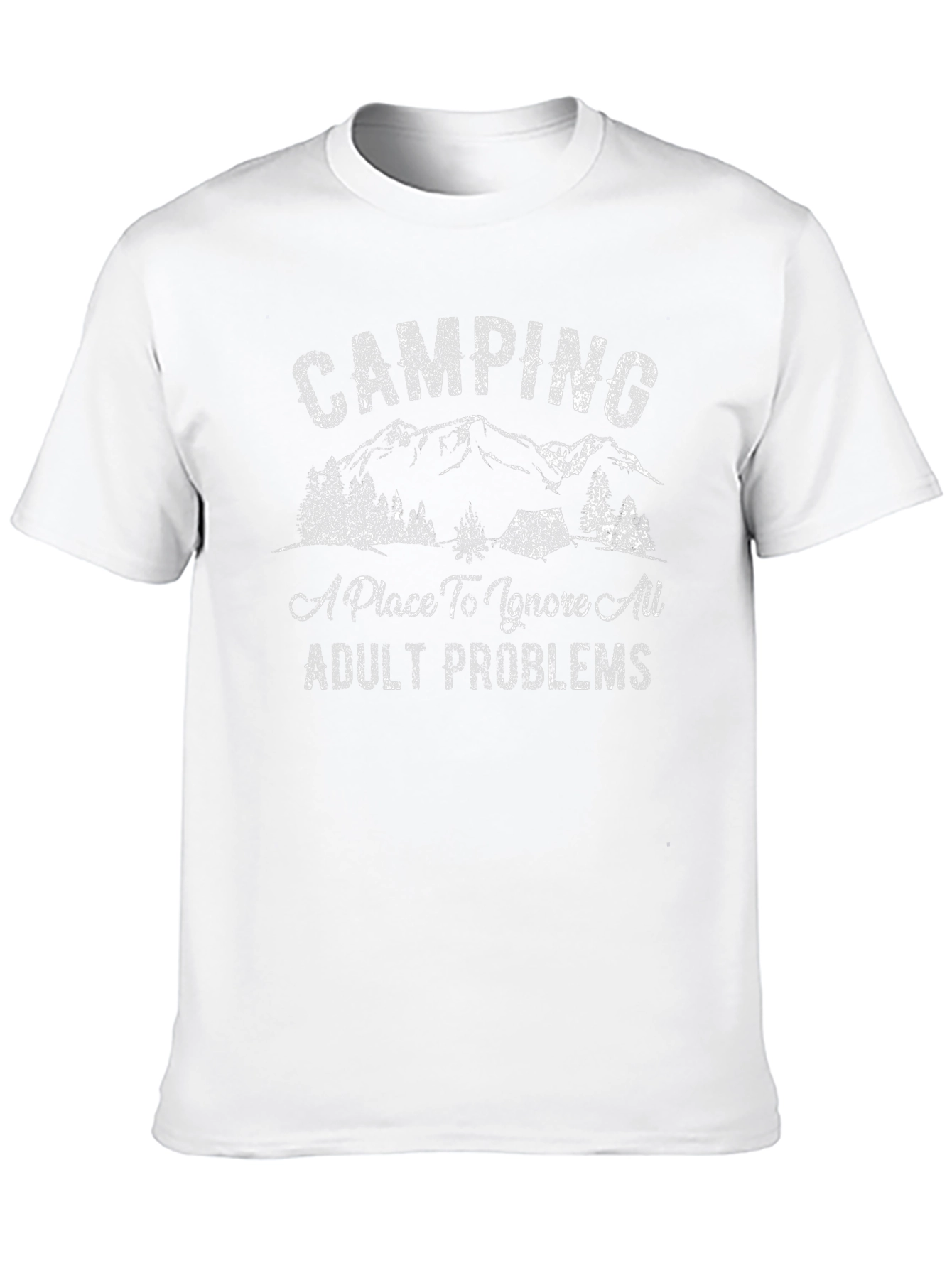 Camping Adult Problems Graphic Tee