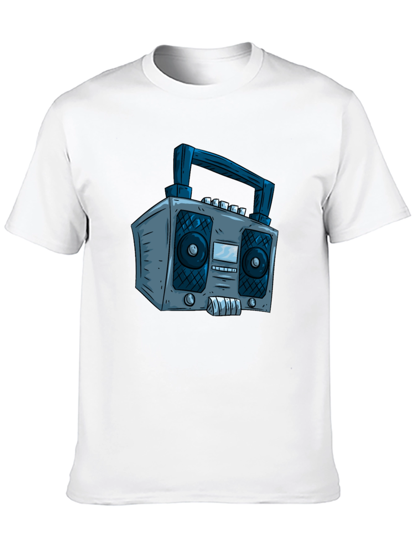 Retro Boombox Graphic Tee - Classic Cool