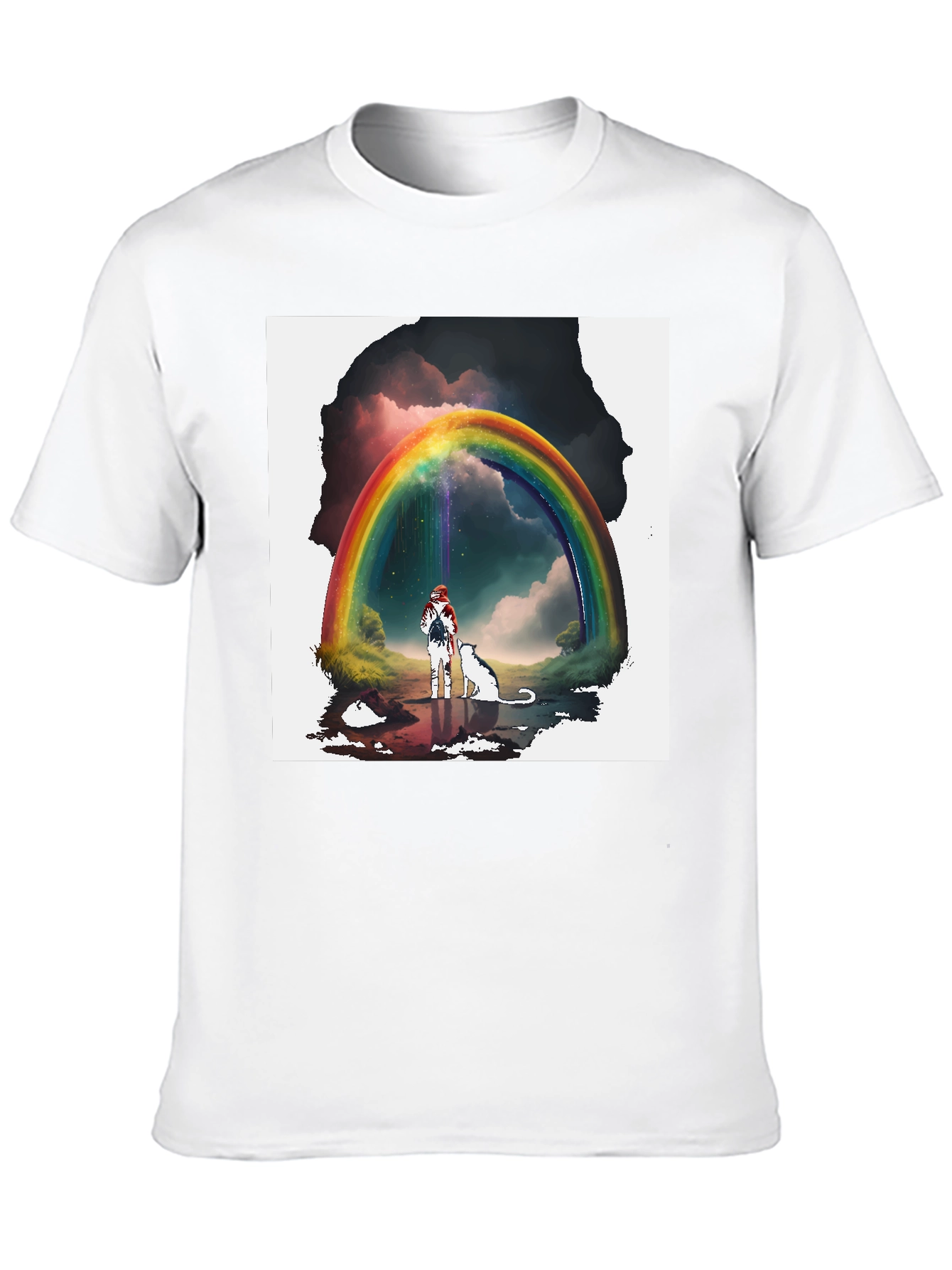 Rainbow Bridge T-Shirt - Whimsical Graphic Tee
