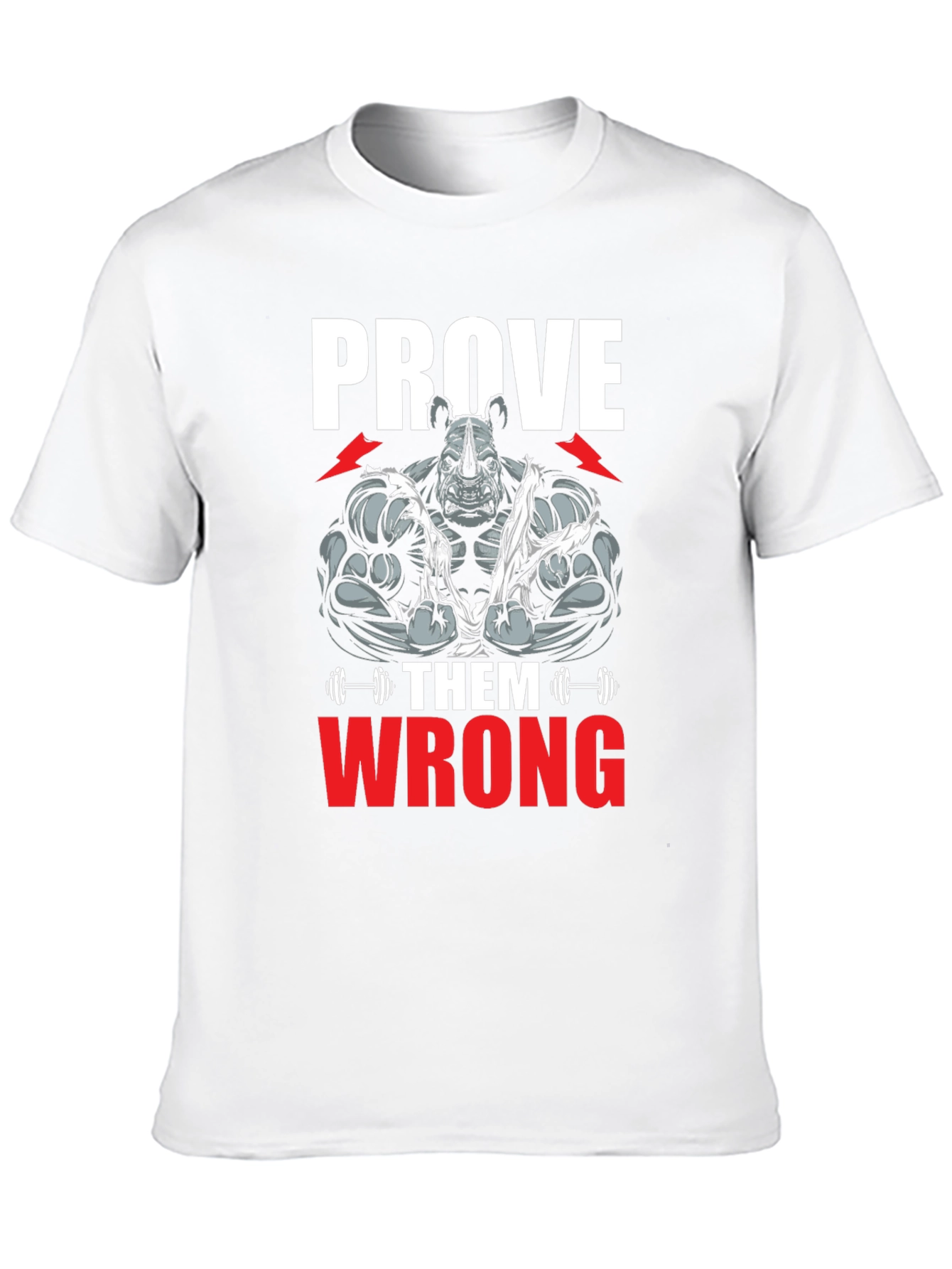 Prove Them Wrong Rhino Gym T-Shirt - Black