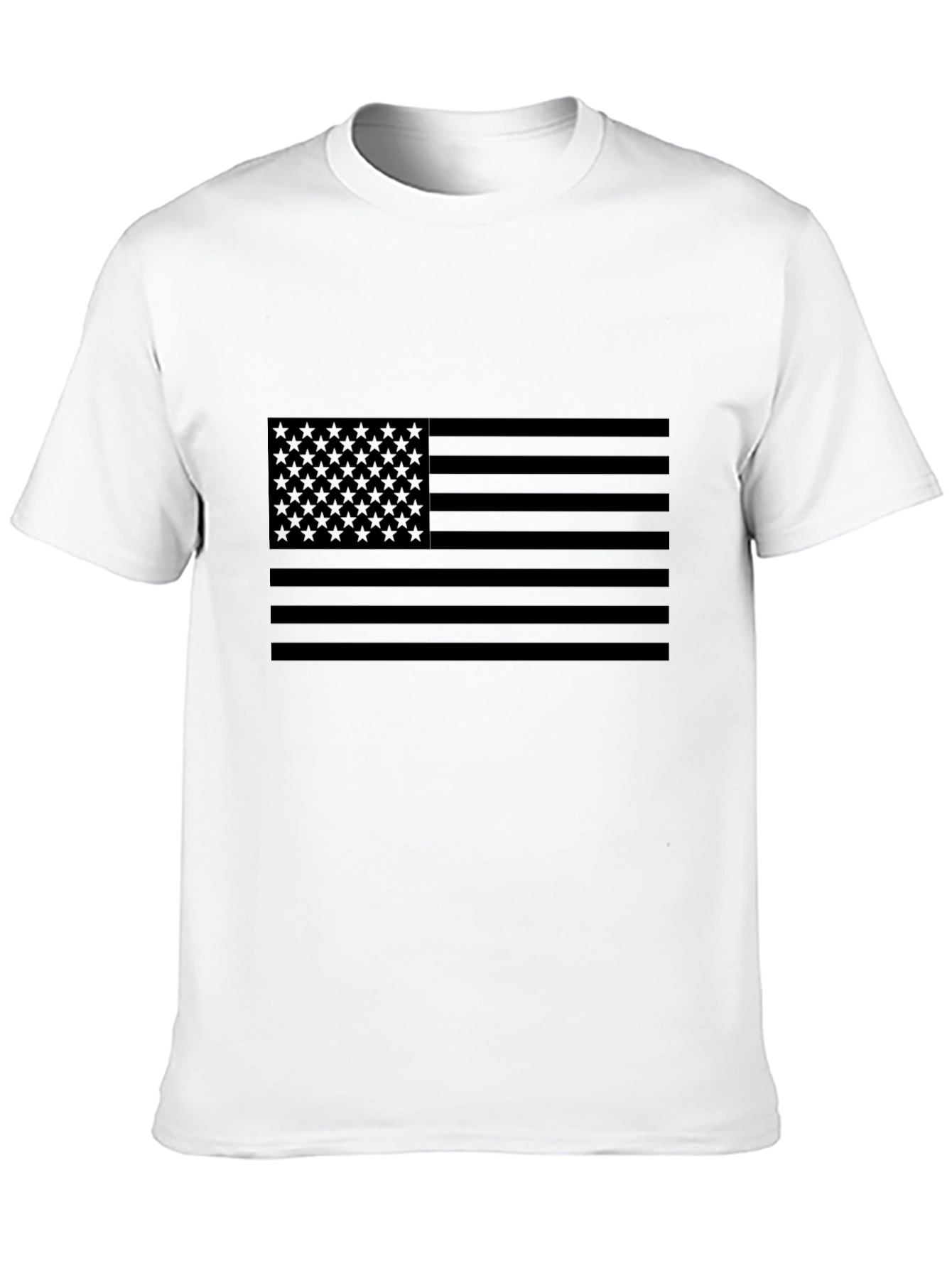 American Flag Blackout T-Shirt - Patriotic Style