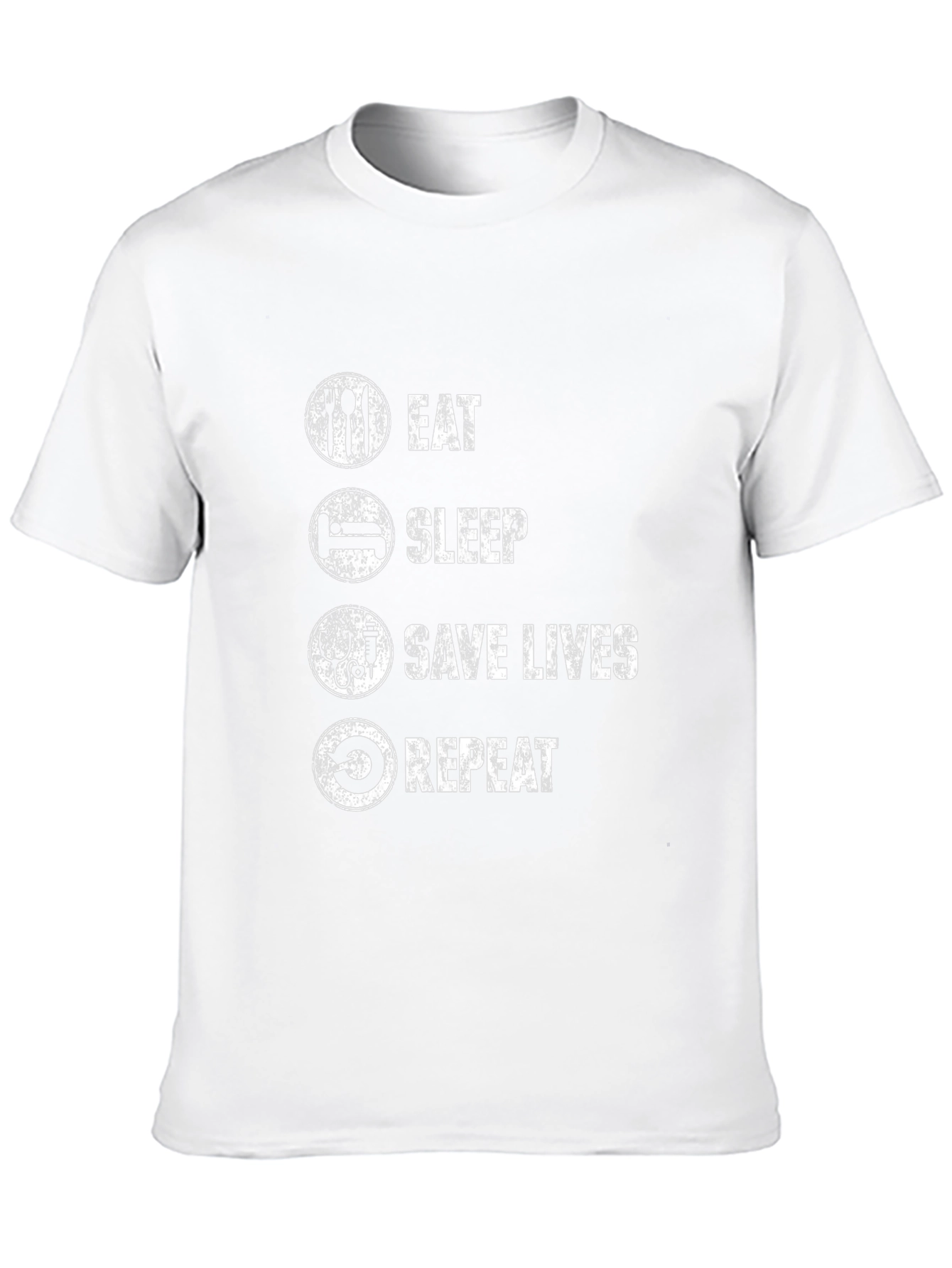 Eat Sleep Save Lives Repeat Graphic Tee