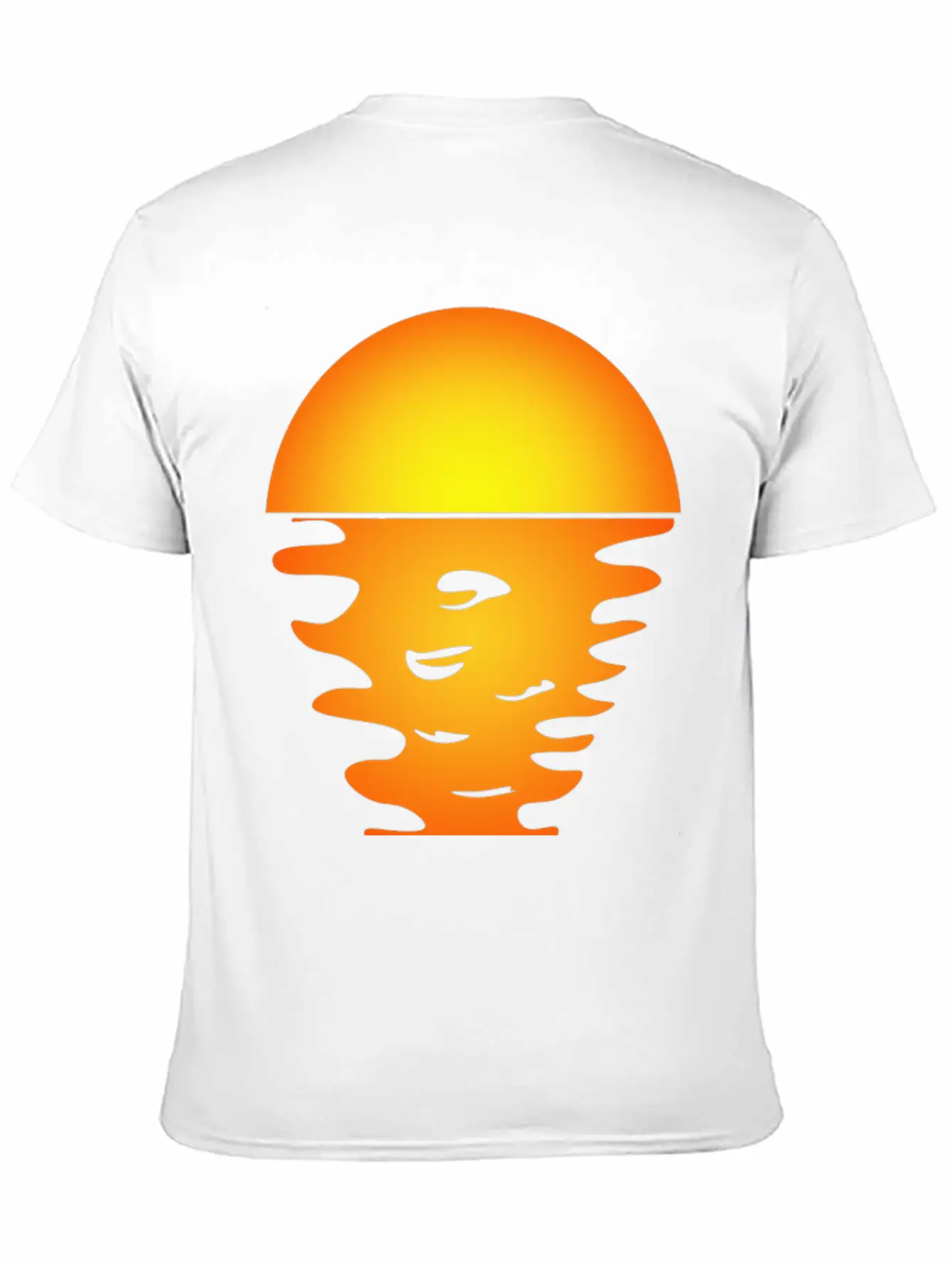 Sunrise Art Over Sea Water Reflection Relaxed Everyday Tee – Lightweight And Durable Cotton