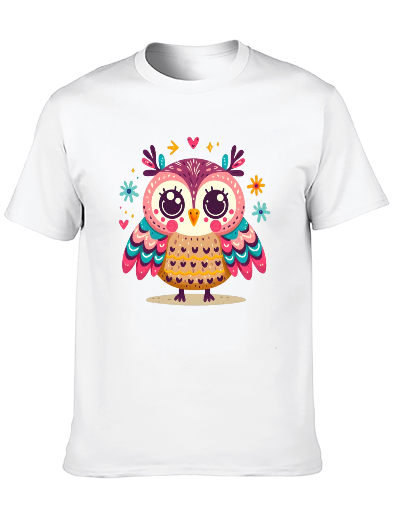 Whimsical Owl Graphic Tee - Unisex