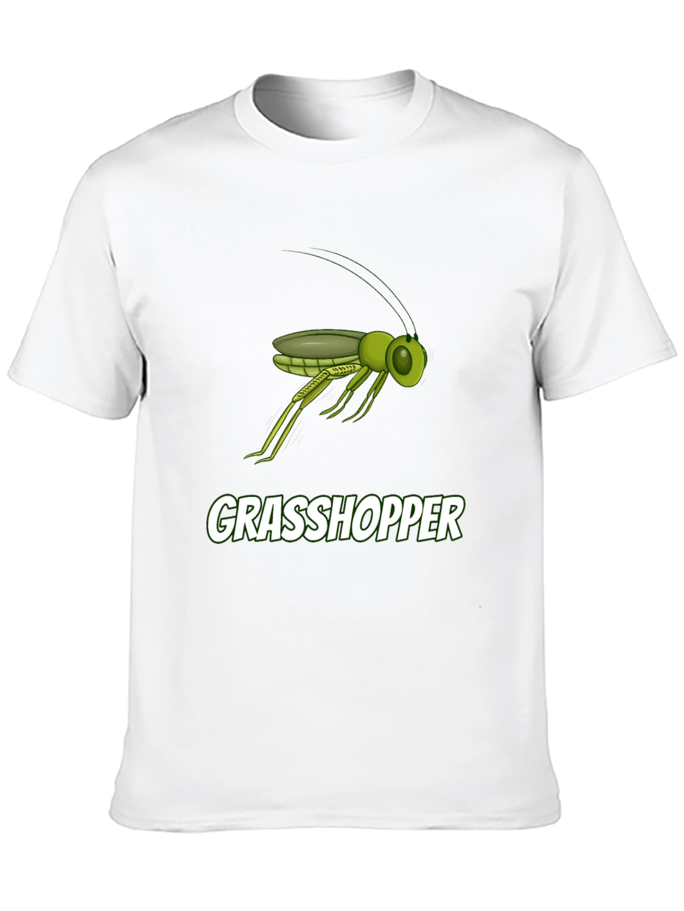 Grasshopper Graphic Tee - Black Cotton T-Shirt