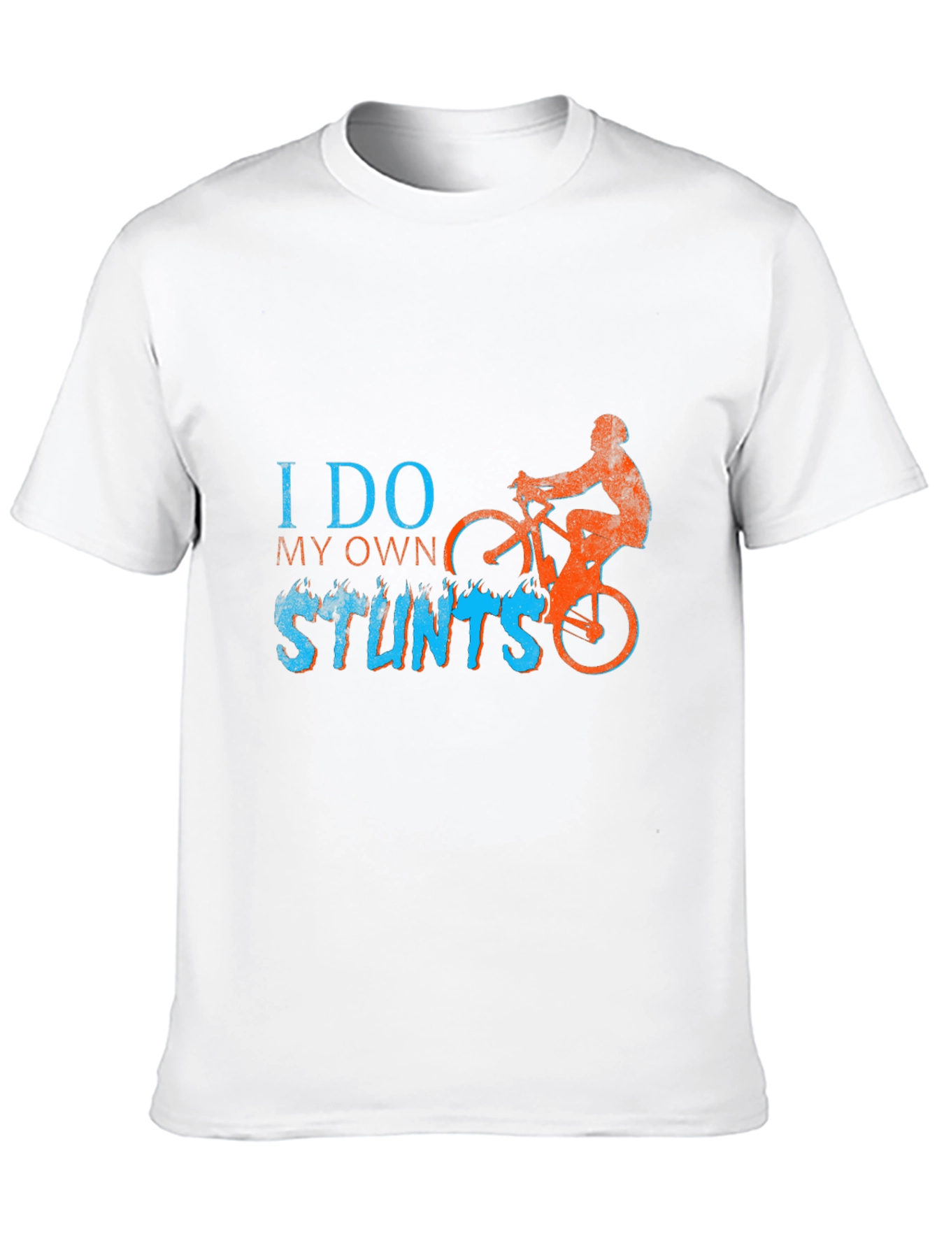 I Do My Own Stunts T-Shirt - Biker Design