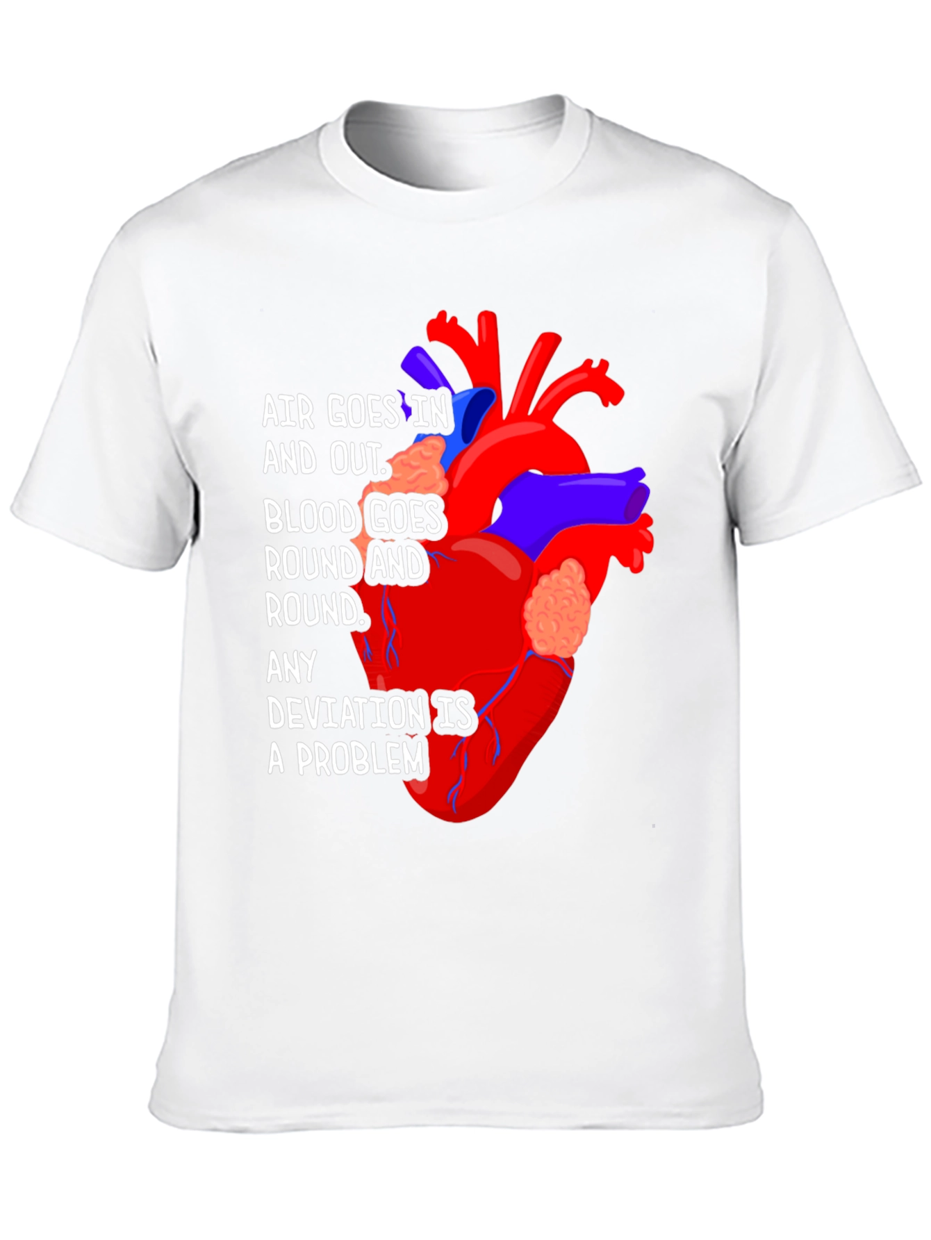 Anatomical Heart T-Shirt - Air & Blood Circulation