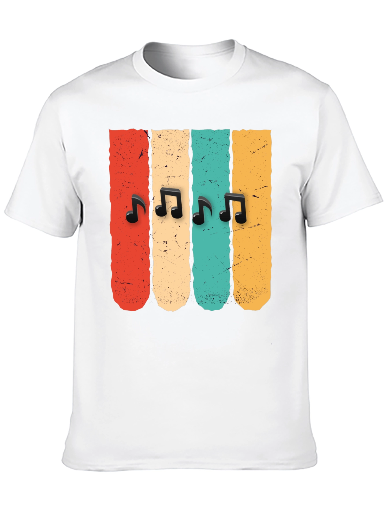 Retro Music Notes T-Shirt