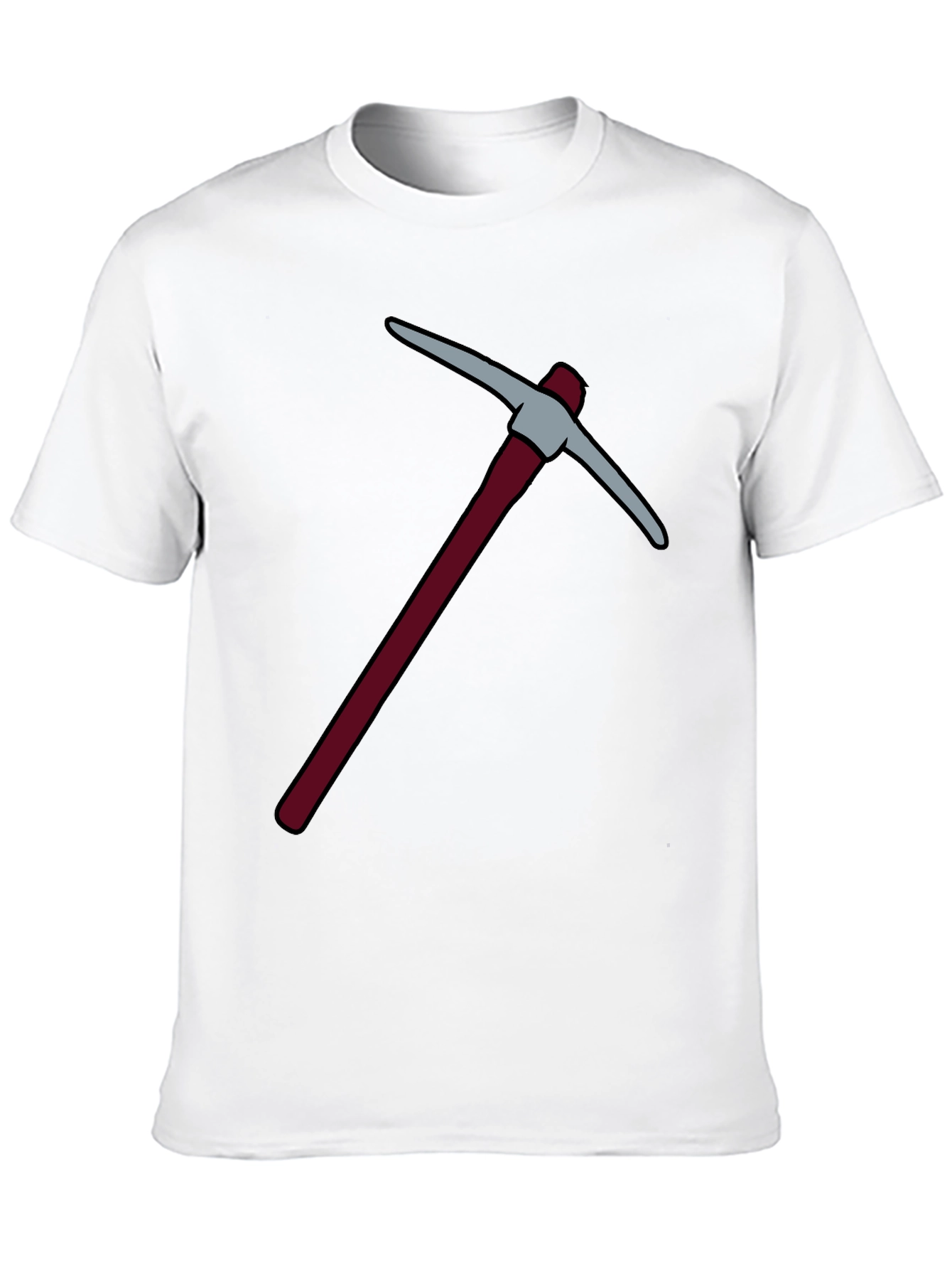 Pickaxe Graphic Tee - Black Cotton T-Shirt