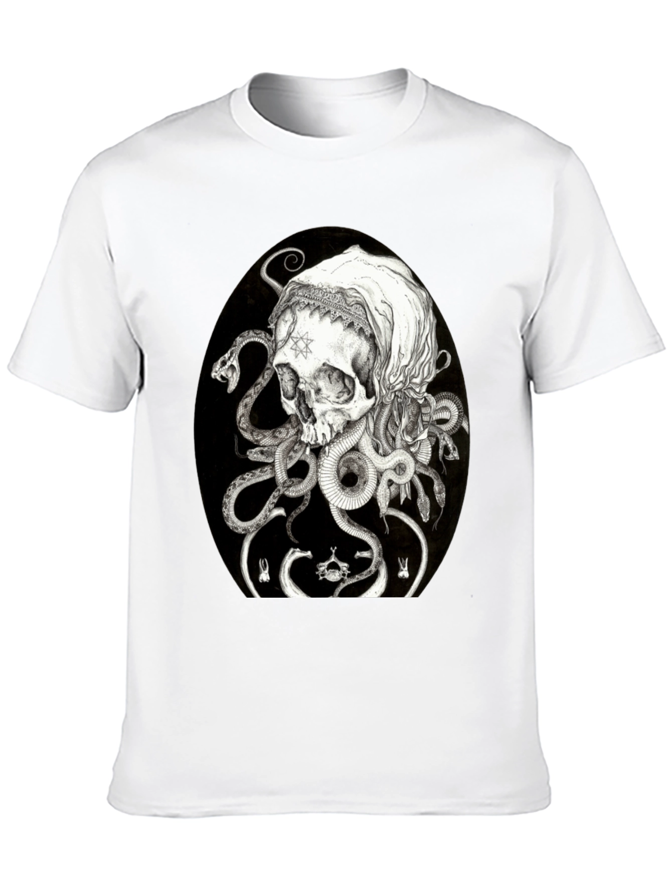 Skull & Serpent Graphic T-Shirt - Edgy Streetwear