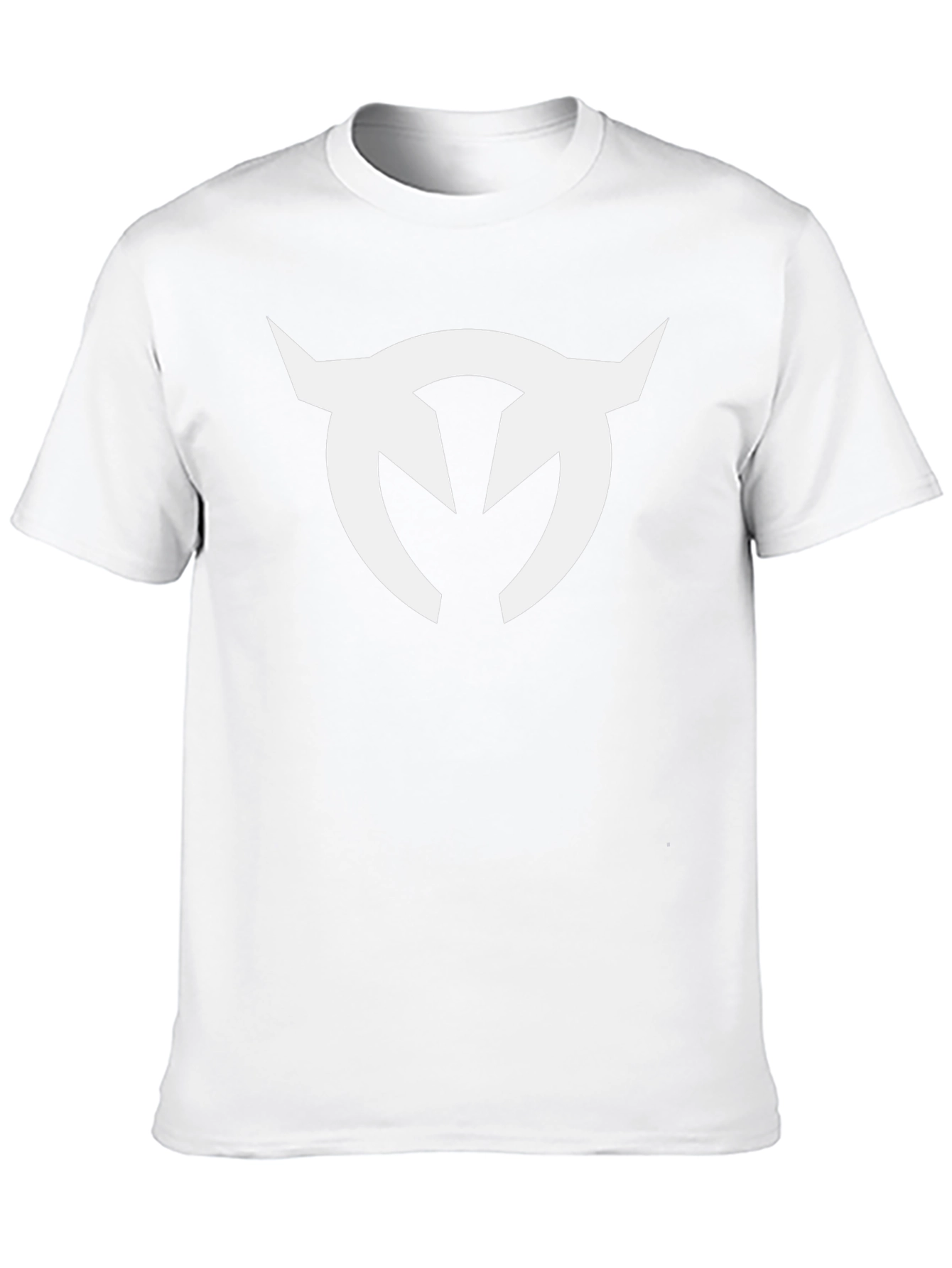 Black T-Shirt with White Horned Logo