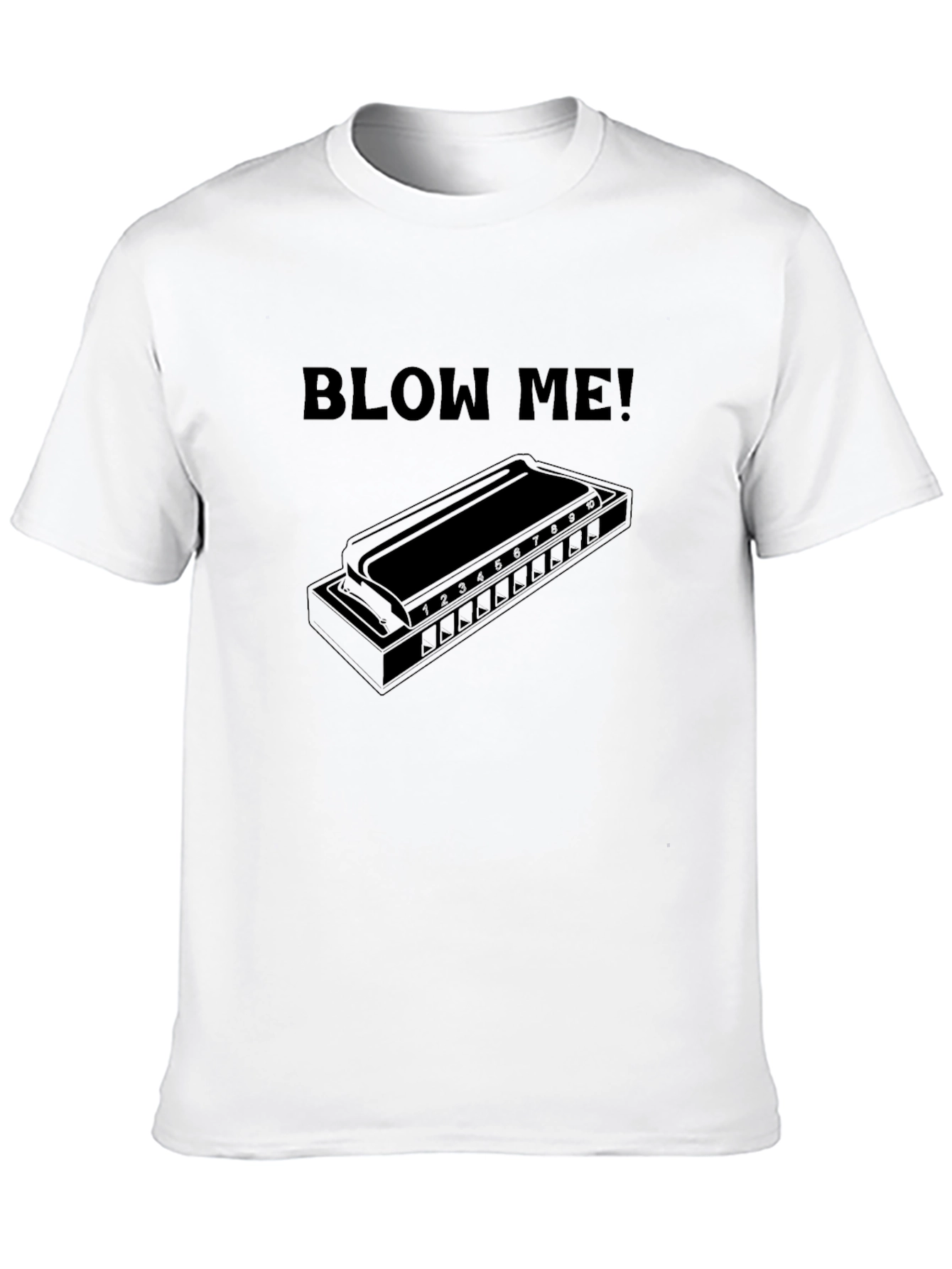 Blow Me Harmonica T-Shirt - Music Lovers Tee