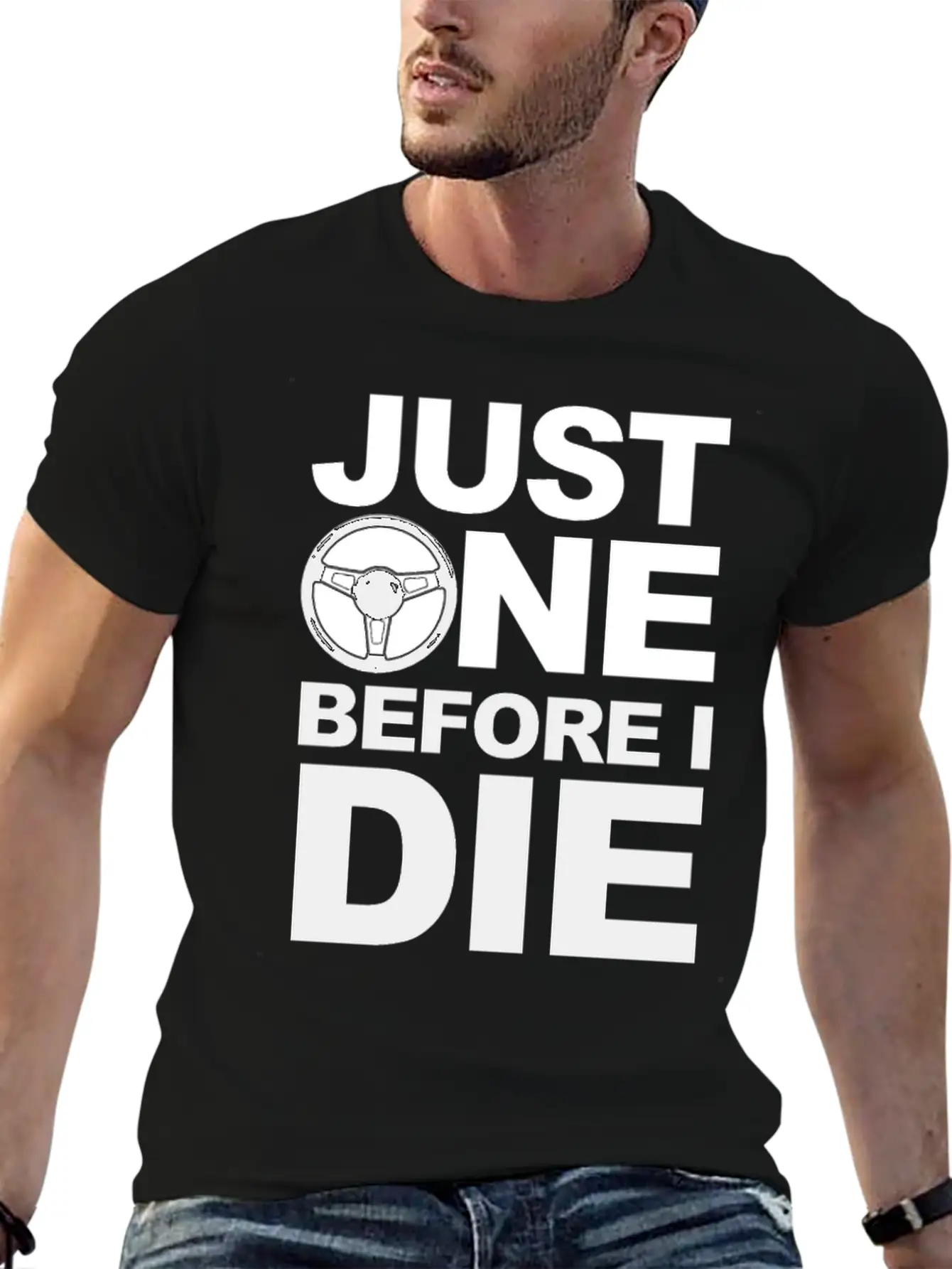 02 JUST ONE MORE B Gift Comfortable Minimalist Graphic Tee – Summer Style Essential