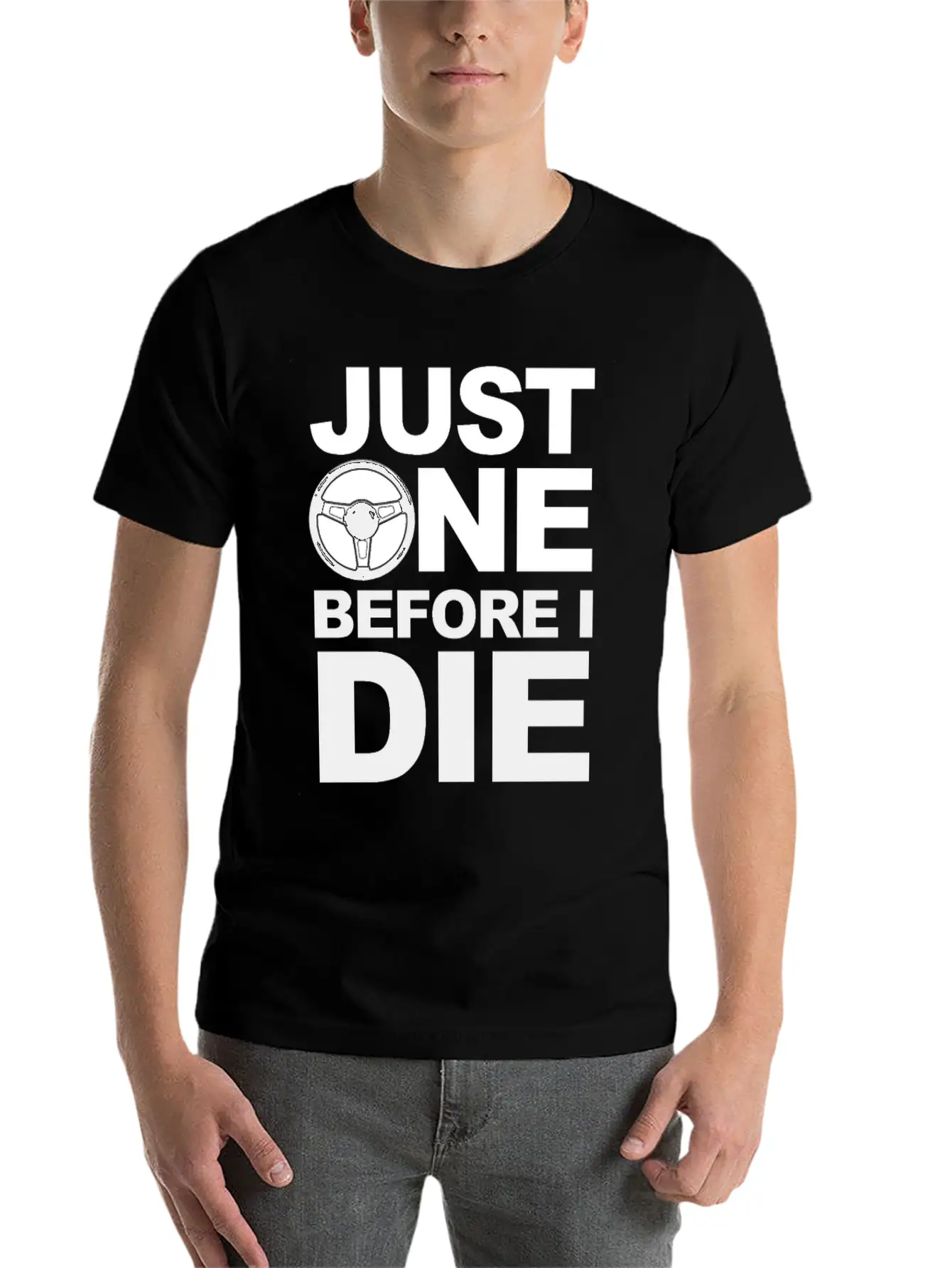 02 JUST ONE MORE B Gift Comfortable Minimalist Graphic Tee – Summer Style Essential