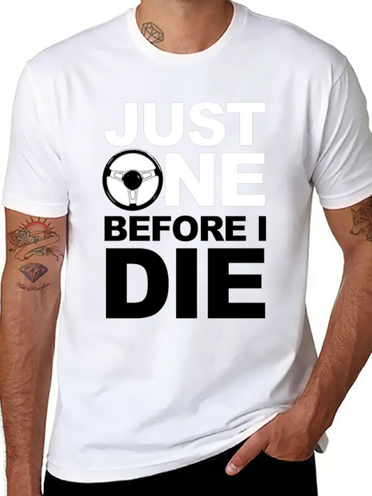 02 JUST ONE MORE B Gift Comfortable Minimalist Graphic Tee – Summer Style Essential