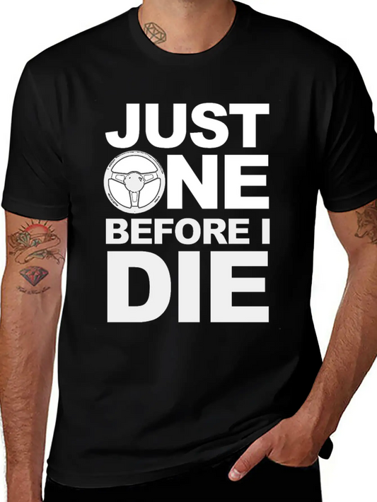 02 JUST ONE MORE B Gift Comfortable Minimalist Graphic Tee – Summer Style Essential