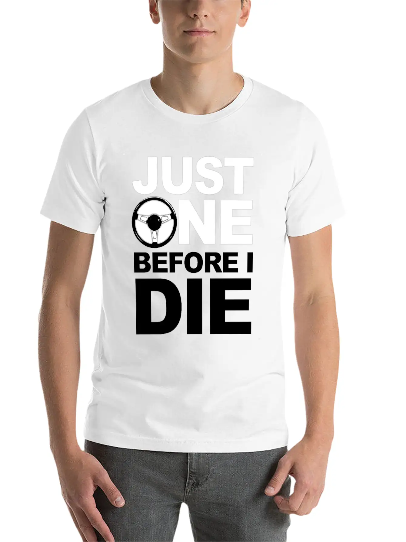 02 JUST ONE MORE B Gift Comfortable Minimalist Graphic Tee – Summer Style Essential