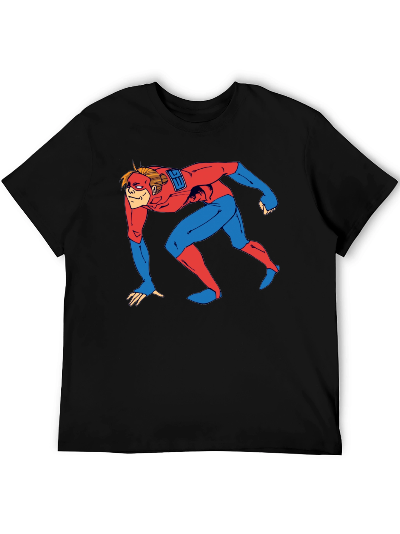 Superhero Crawl Graphic T-Shirt - Comic Book Style