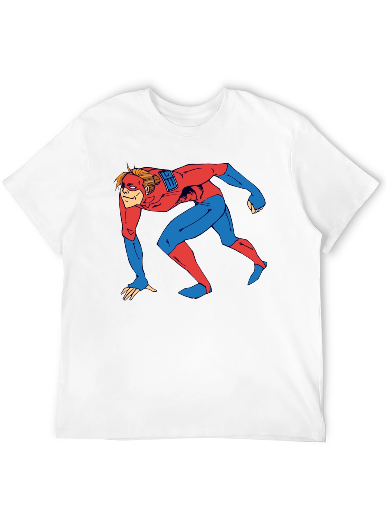 Superhero Crawl Graphic T-Shirt - Comic Book Style