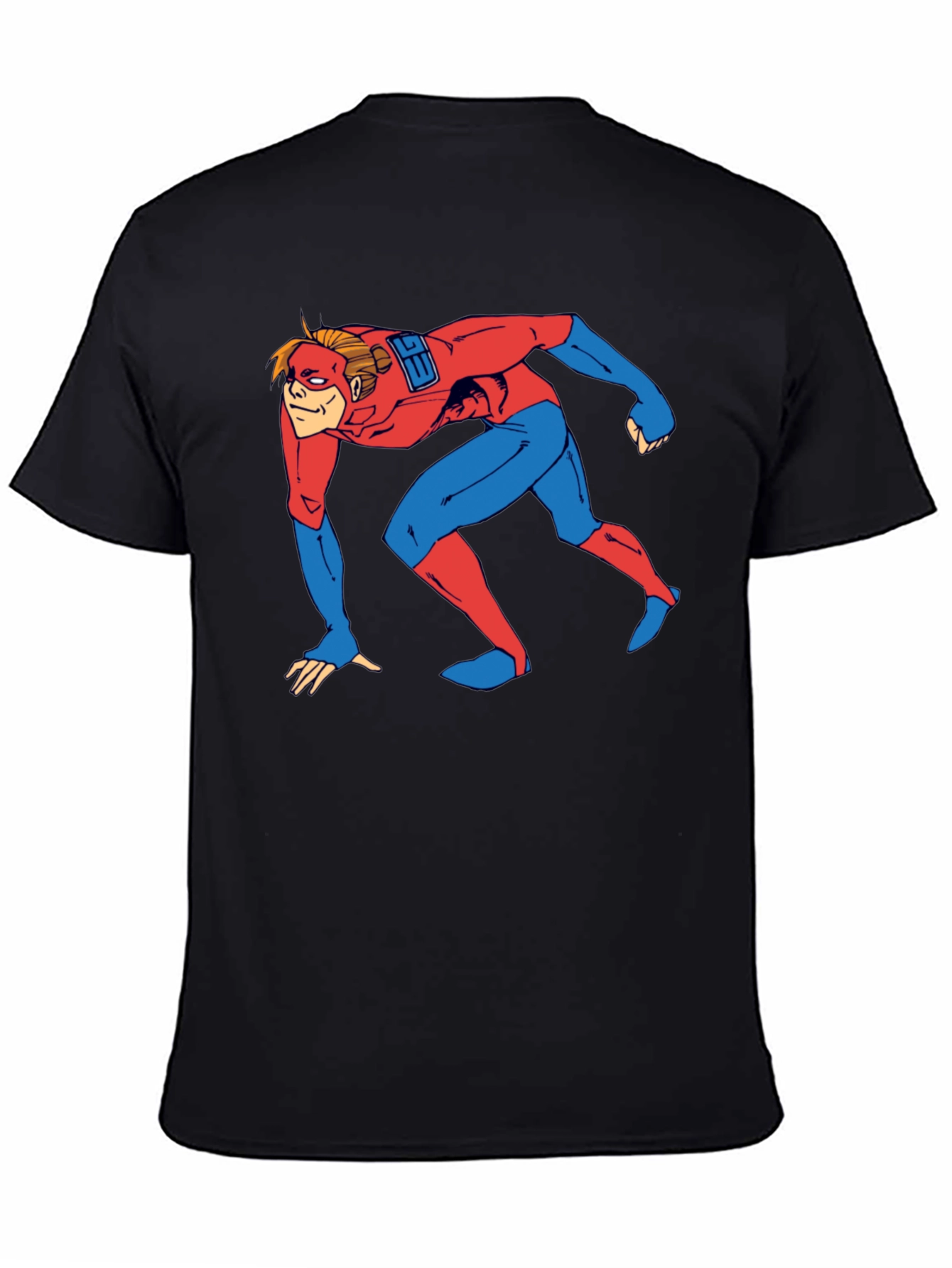 Superhero Crawl Graphic T-Shirt - Comic Book Style