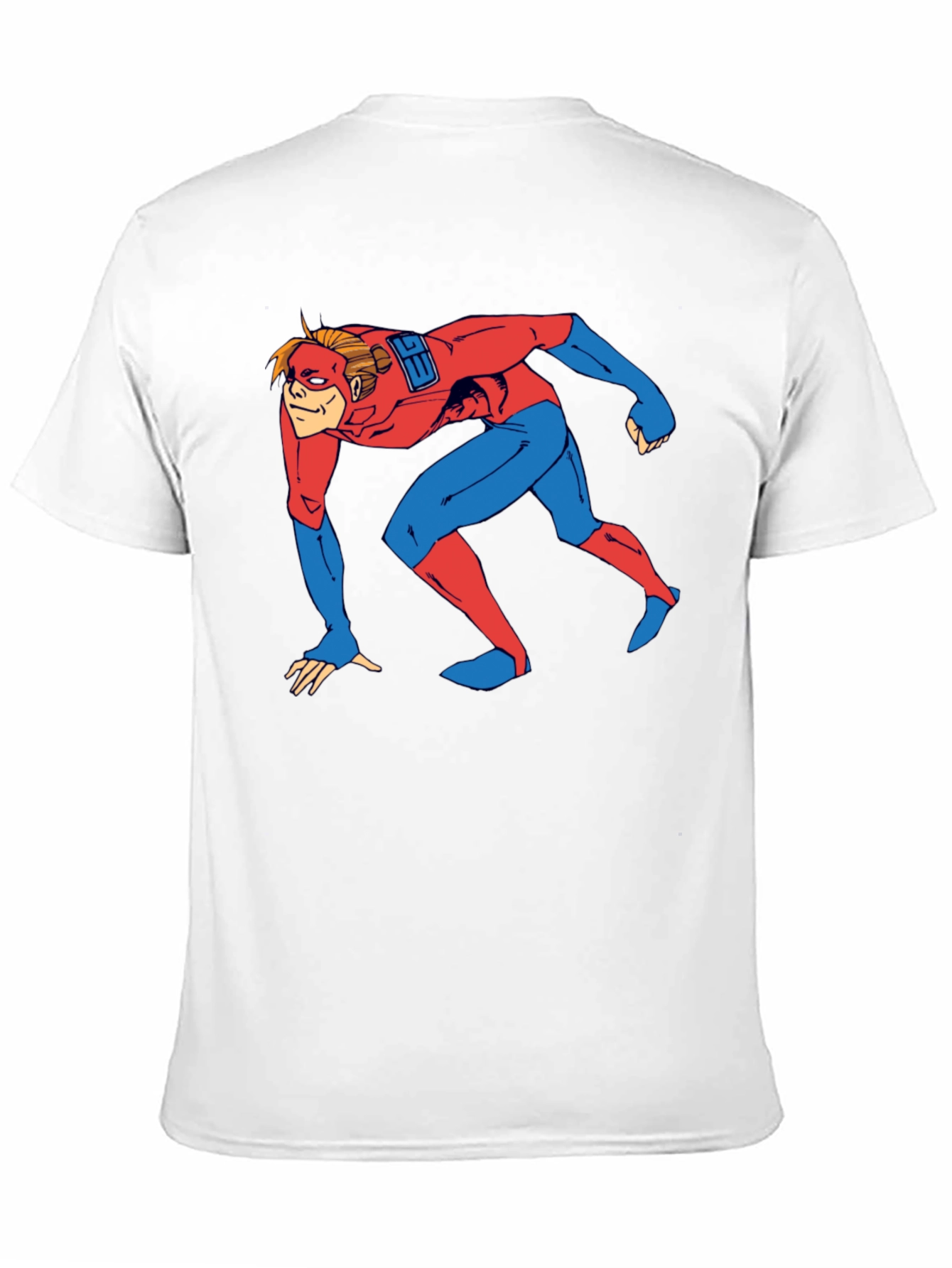 Superhero Crawl Graphic T-Shirt - Comic Book Style
