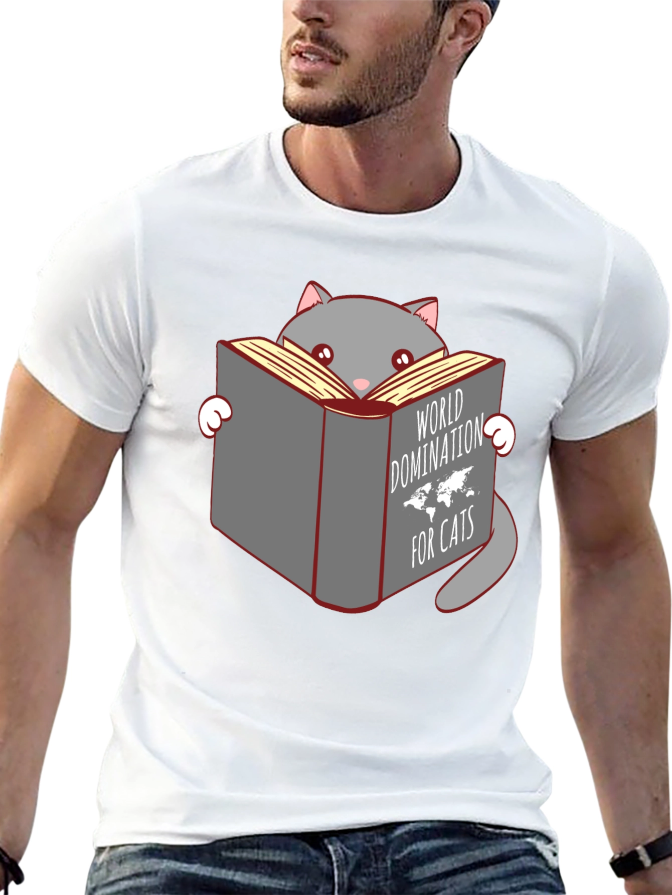 Cat World Domination T-Shirt: Hilarious Cat Lover Tee
