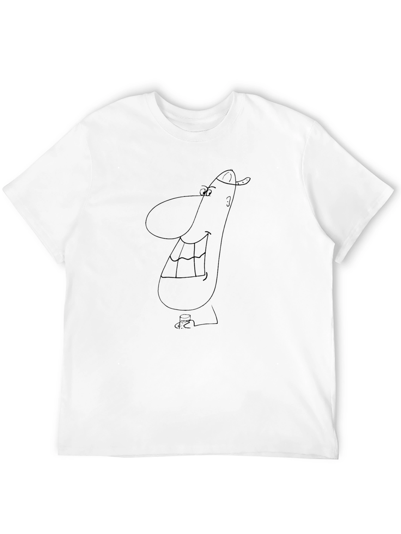 Funny Cartoon Black T-Shirt