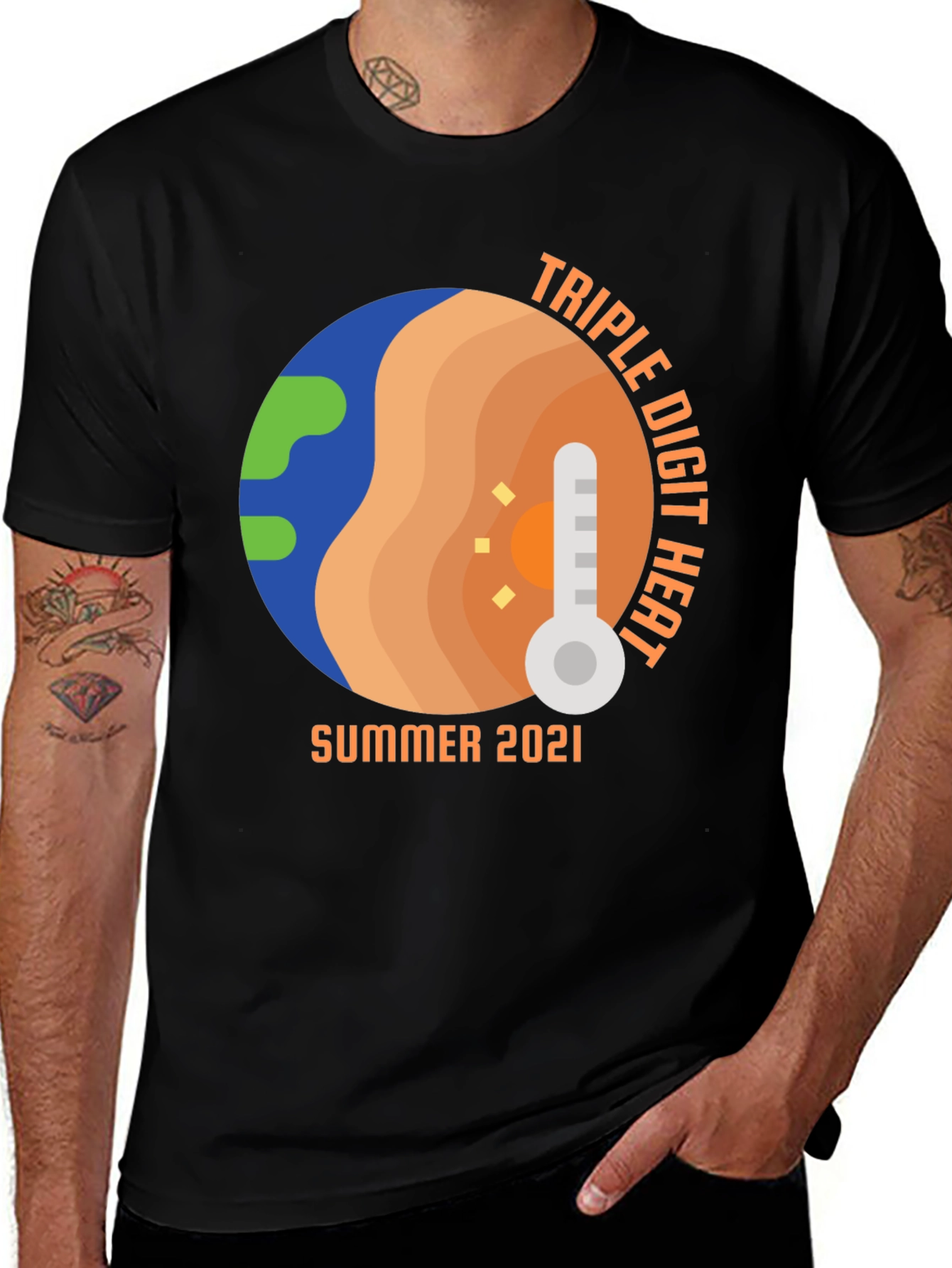 Triple Digit Heat Summer 2021 Black T-Shirt
