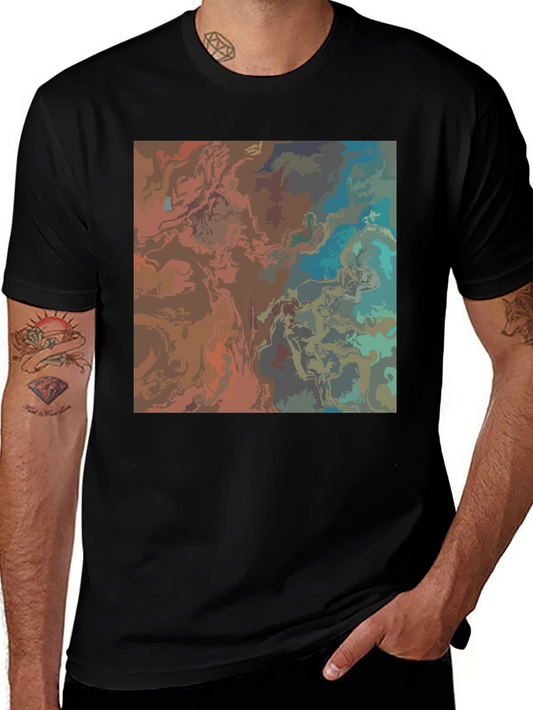 Abstract Art Black T-Shirt - Stylish Graphic Tee