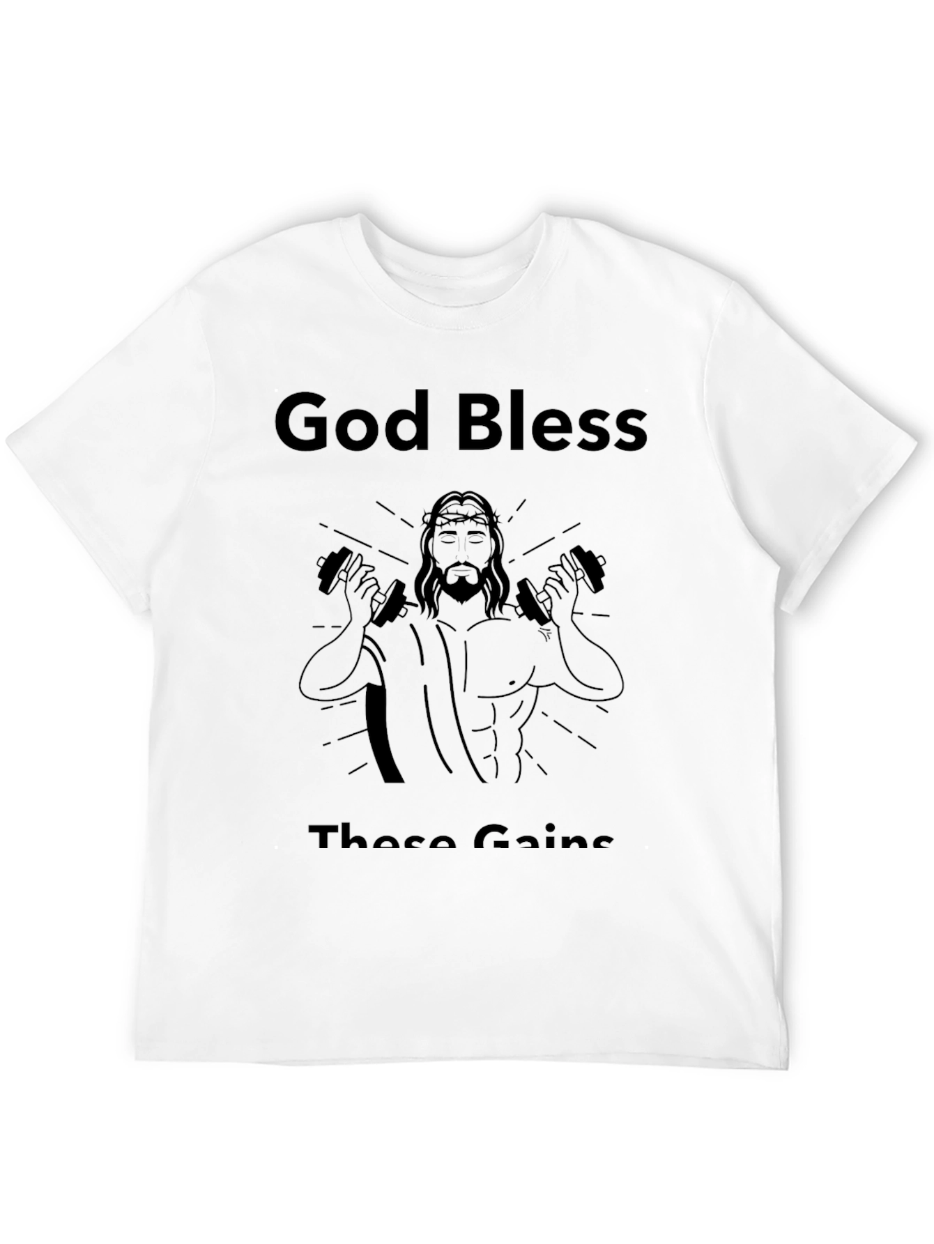 God Bless These Gains Black T-Shirt