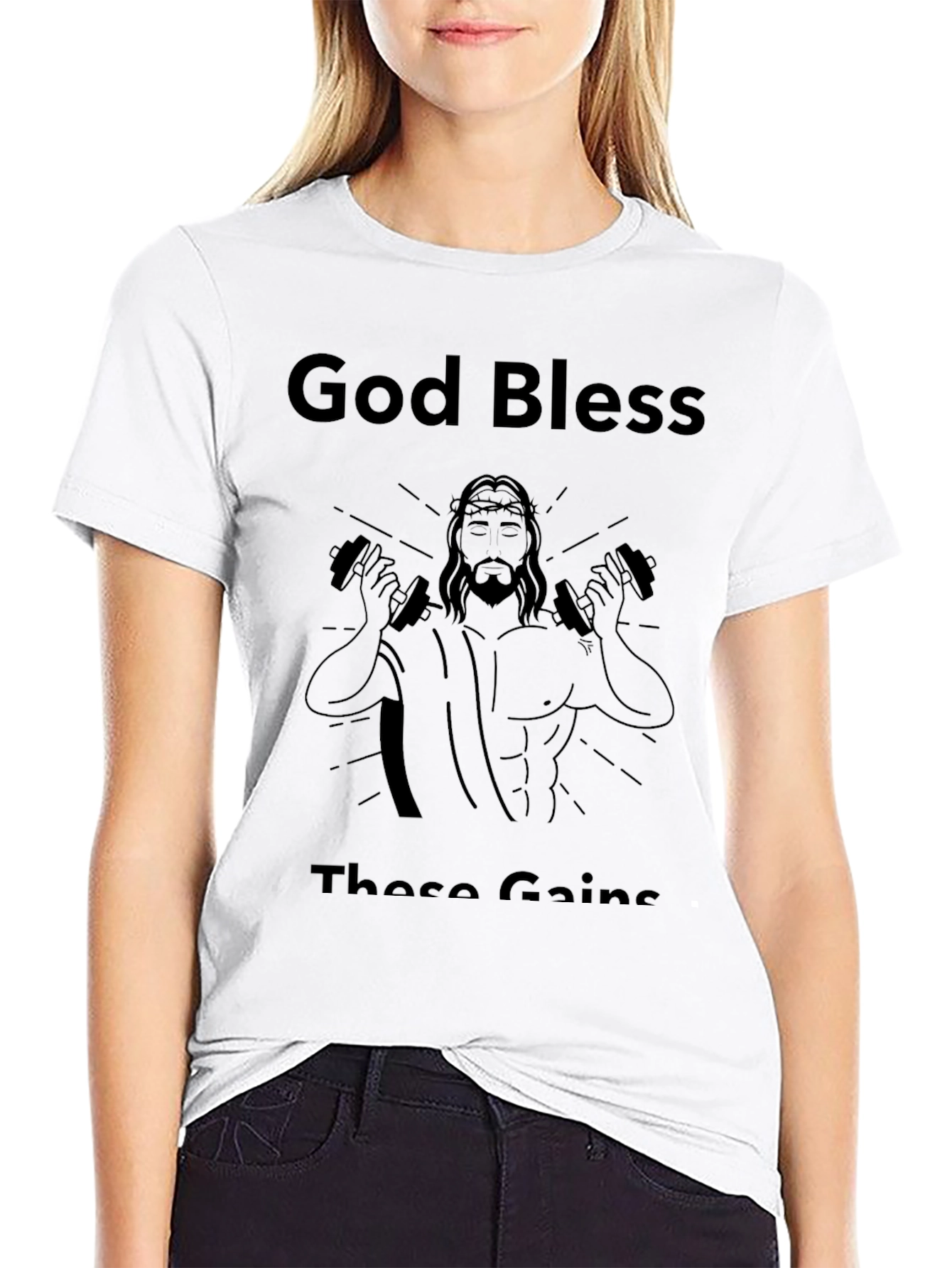 God Bless These Gains Black T-Shirt